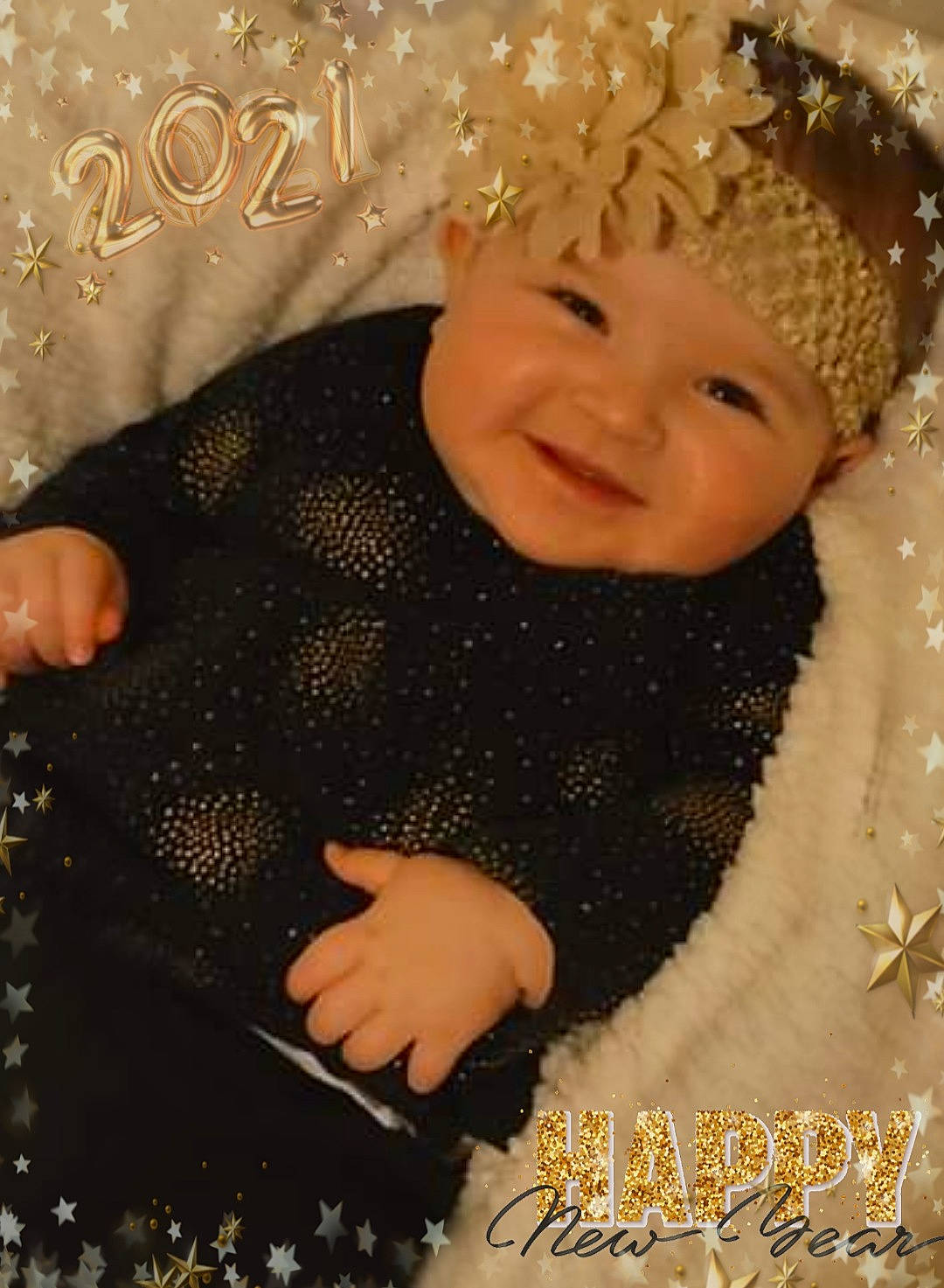 Haisley joined the competition — help win amazing prizes! baby, baby_laughing, baby_toddler_clothing, child, christmas, costume, costume_accessory, crown, facial_expression, hair_accessory, happy, headgear, headpiece, headwear, holiday, joy, pattern, person, photo_caption, sleeve