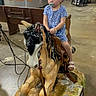 child, girl, pacifier, blue_dress, unicorn_ride, mechanical_ride, indoor, market, bench, floor, toy, play, amusement, ride, footwear, sandals, industrial, cables, decor, seated
