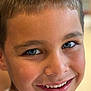 Ilia participe au concours pour gagner de l'argent avec cette photo : blue_eyes, boy, cheeks, child, close_up, cute, expression, eyebrows, face, friendly, hair, happy, innocence, natural_light, person, portrait, skin, smile, teeth, young