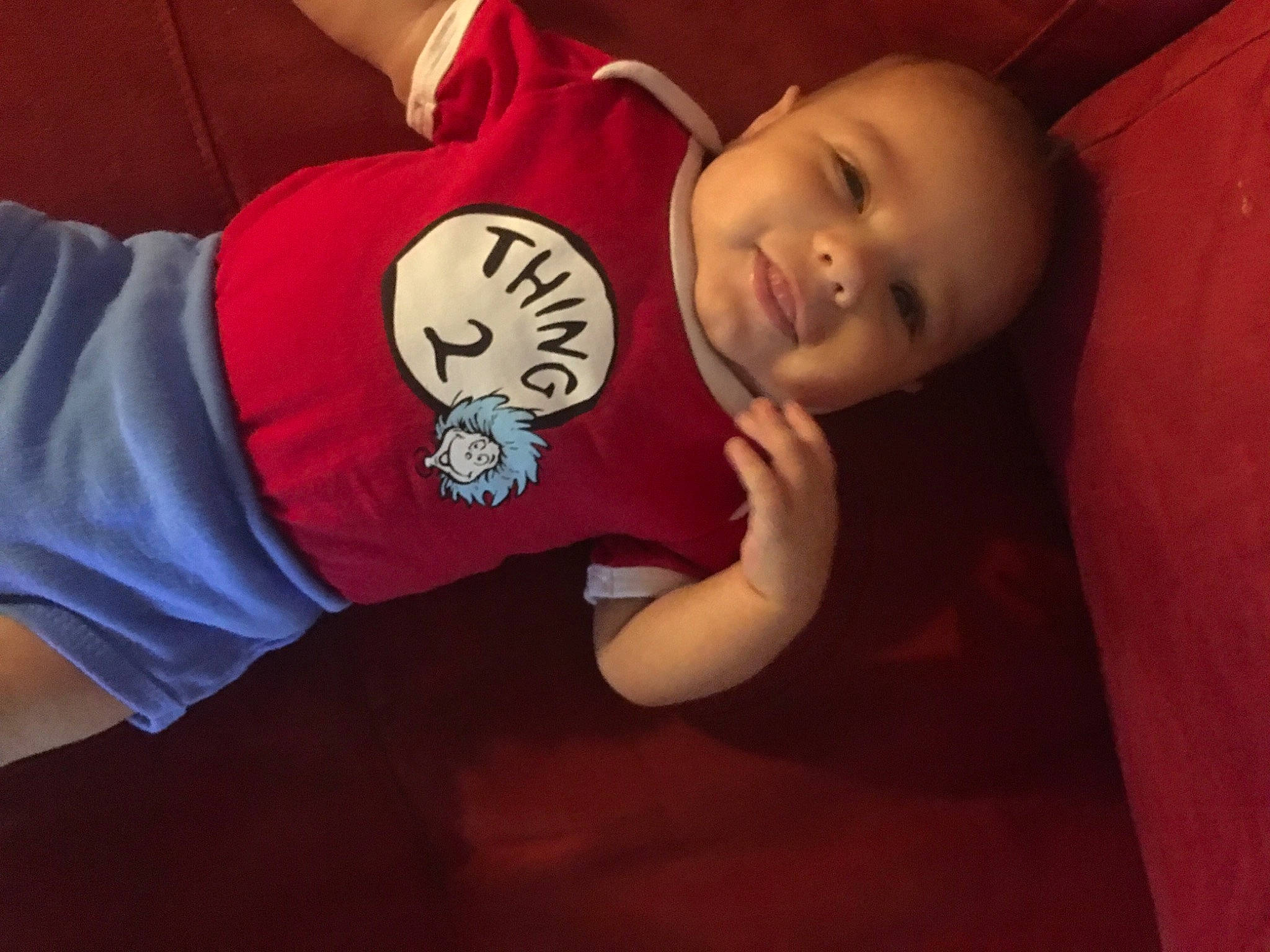 Byron joined the competition — help win amazing prizes! baby, baby_toddler_clothing, carmine, child, comfort, elbow, finger, flooring, fun, happy, head, linens, mouth, nose, person, room, skin, sleeve, t_shirt, toddler