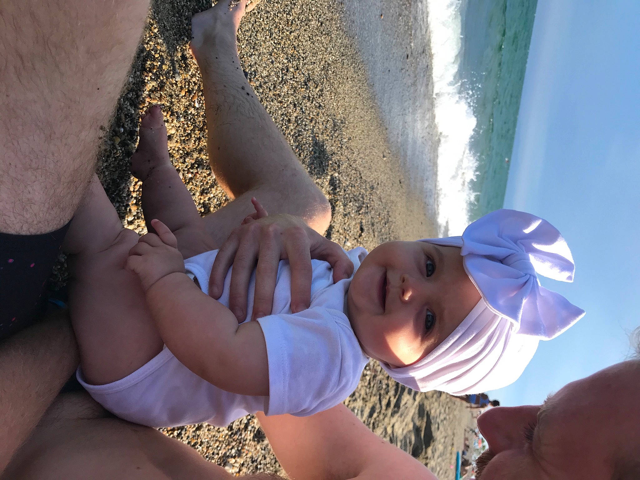 Liya a rejoint le concours — aidez-le/la à gagner de superbes lots ! azure, beach, elbow, electric_blue, finger, fun, gesture, hand, happy, hat, headwear, human_leg, joint, knee, light, people_in_nature, person, summer, sunlight, thigh