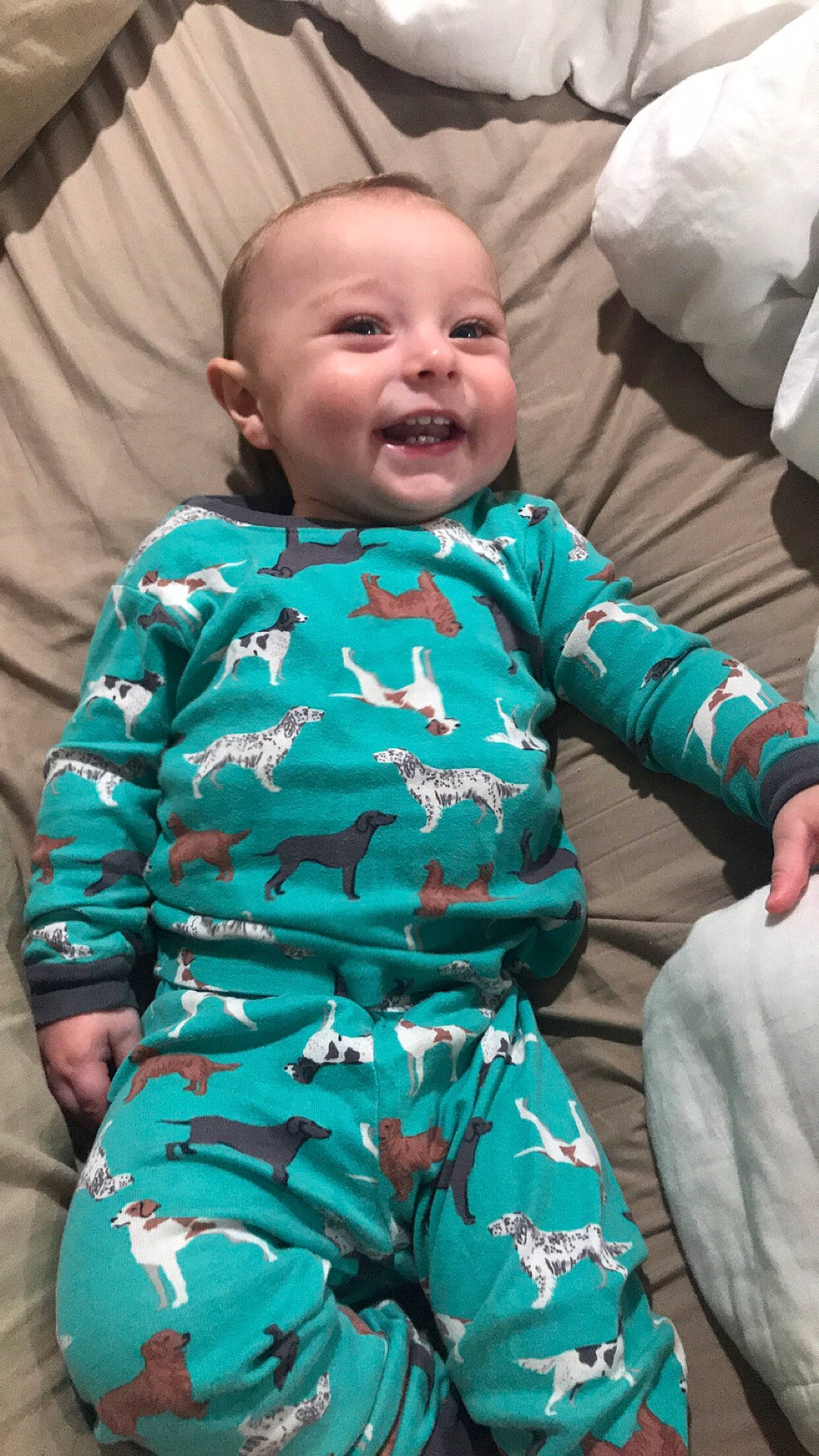 Corbin is registered to the contest to win money with this photo: arm, blue, boy, child, cool, day, eye, facial_expression, fun, girl, green, head, infant, laughter, person, product, sitting, skin, smile, toddler