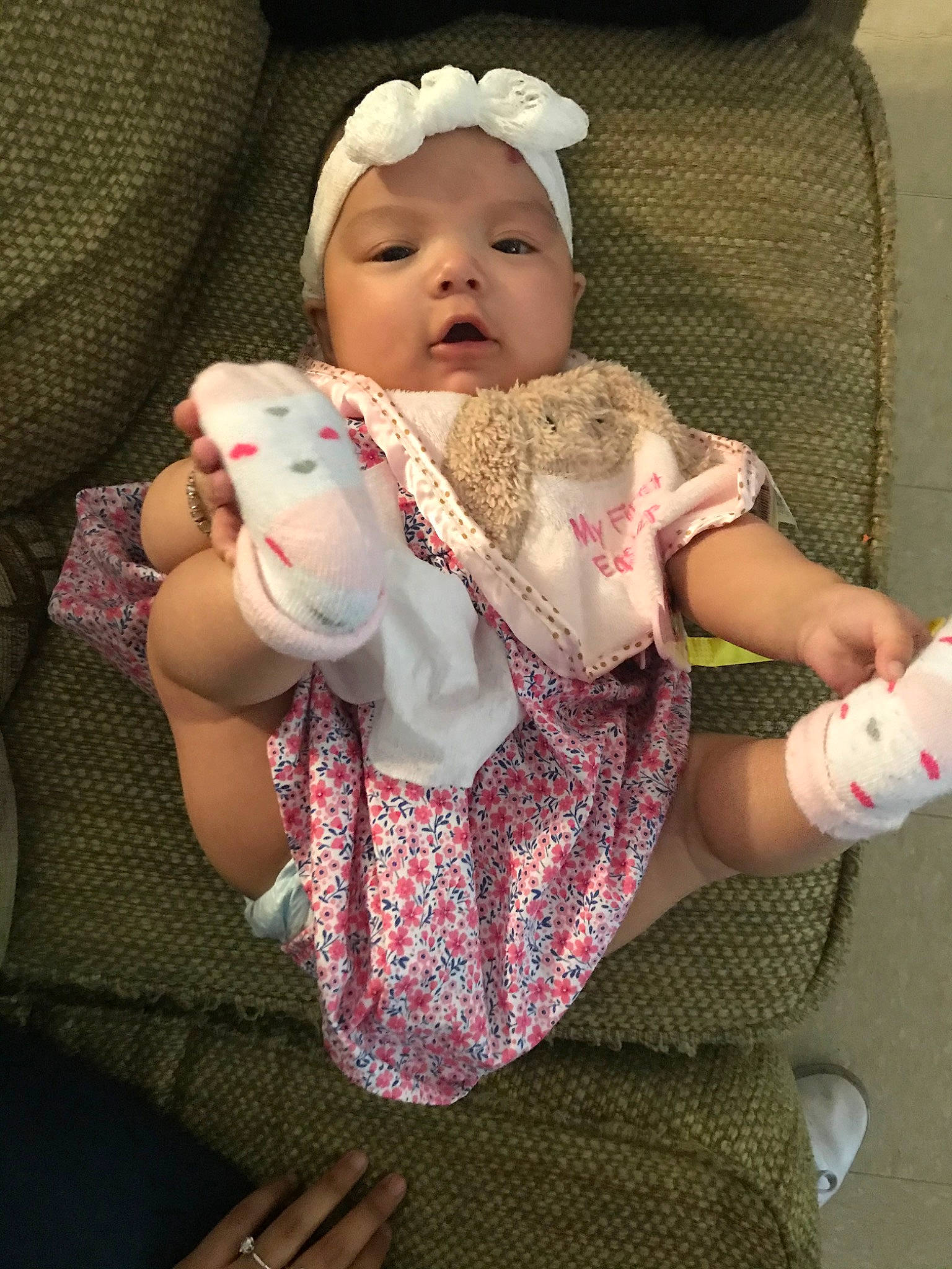 Layla Rose is registered to the contest to win money with this photo: baby, baby_products, child, headwear, person, product, toddler