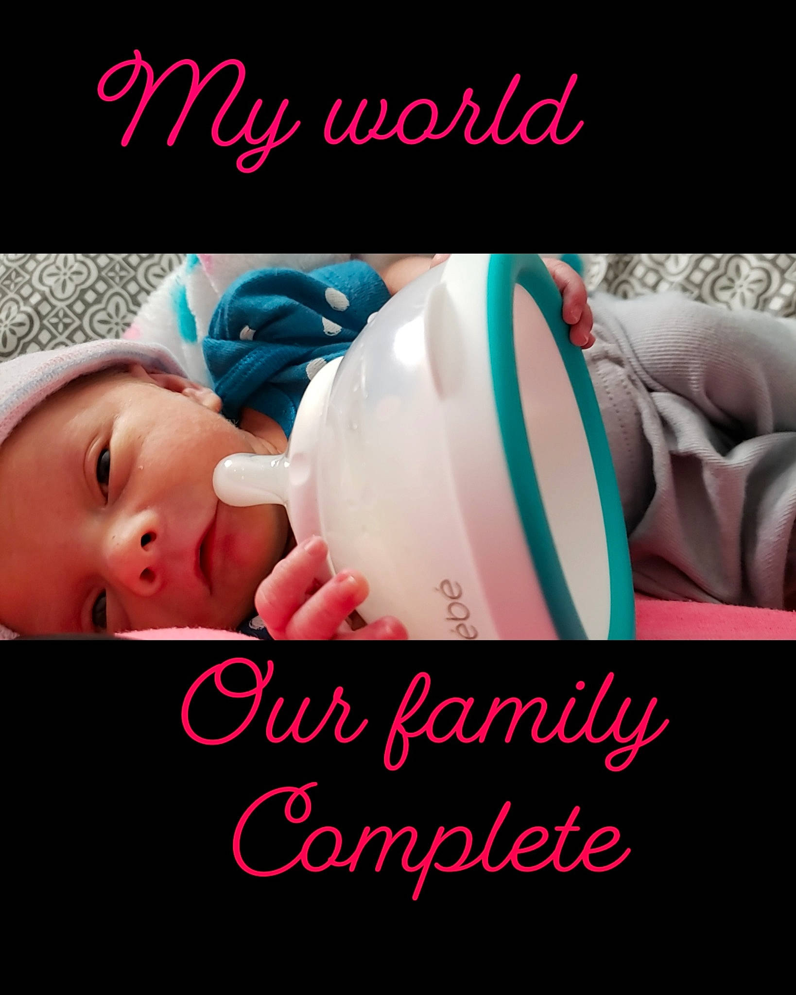 Willow Grace joined the competition — help win amazing prizes! baby, cheek, child, fashion_accessory, font, hair_accessory, hand, happy, head, headgear, love, morning, person, photo_caption, photography, pink, product, skin, smile, text