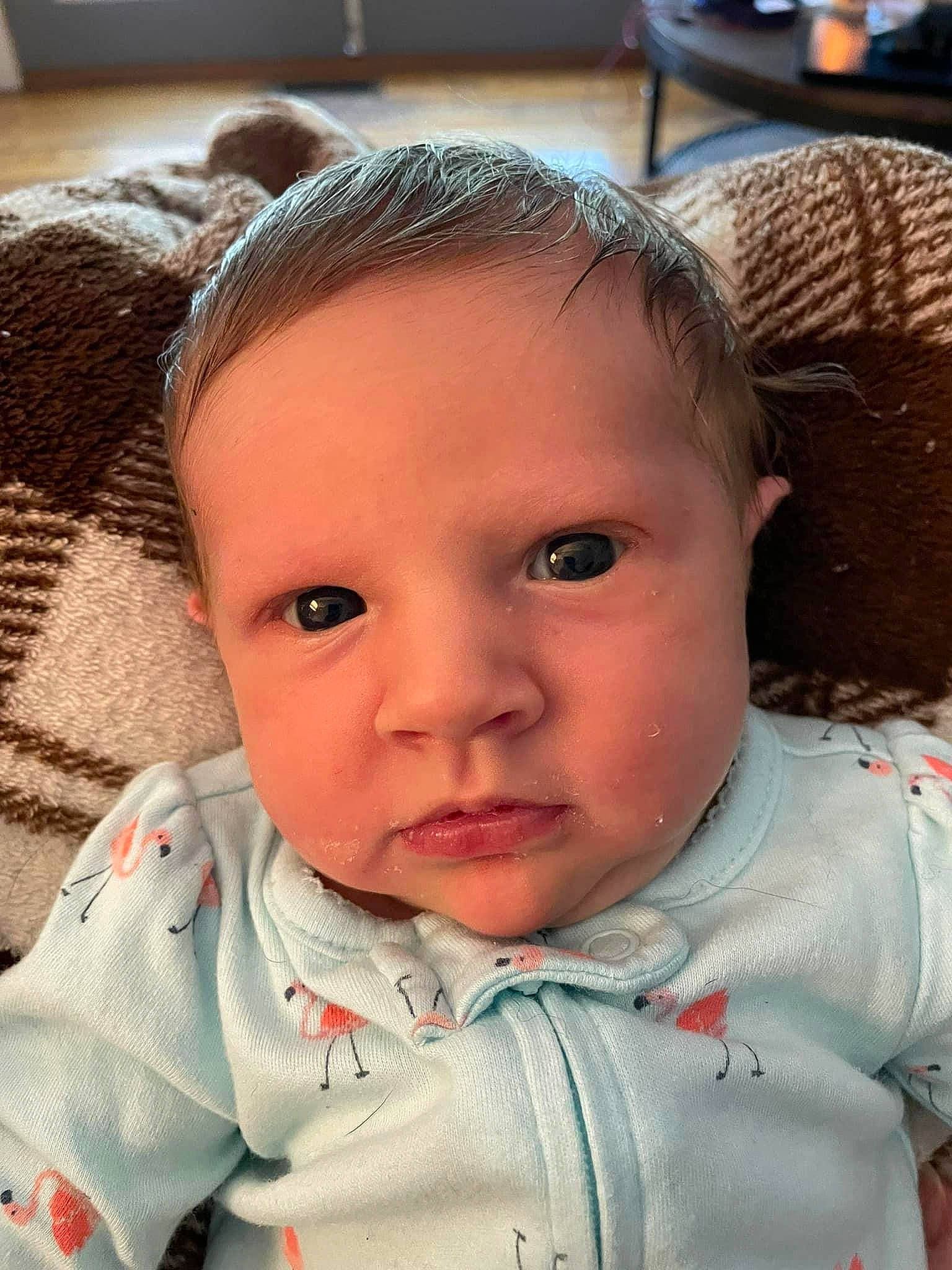 Everlee Mae is registered to the contest to win money with this photo: baby, baby_toddler_clothing, cheek, chin, clothing, ear, eye, eyebrow, eyelash, forehead, head, iris, lip, mouth, neck, nose, organ, person, skin, sleeve