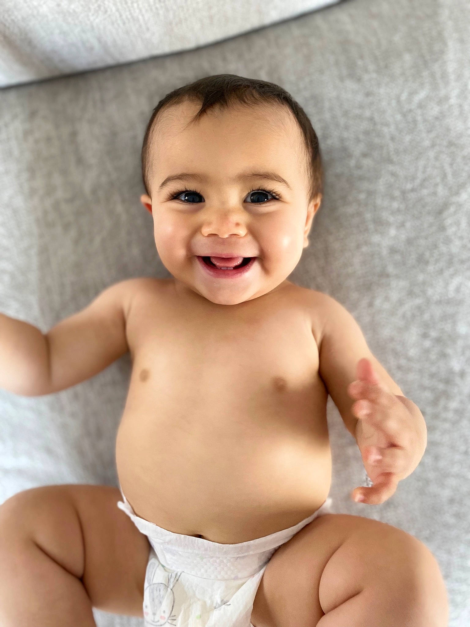 Gianna joined the competition — help win amazing prizes! baby, cheek, chest, chin, eye, eyebrow, finger, hair, hairstyle, happy, human_body, joy, lip, mouth, muscle, neck, person, skin, smile, stomach