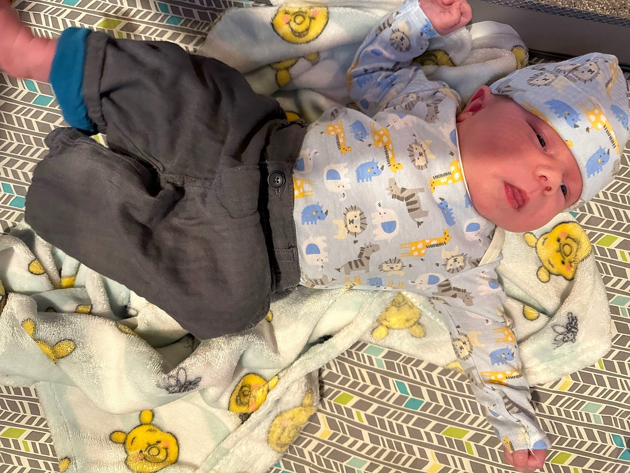 Charles is registered to the contest to win money with this photo: baby, baby_products, baby_sleeping, baby_toddler_clothing, child, comfort, linens, nap, nightwear, pattern, person, room, sitting, sleep, sleeve, toddler, yellow
