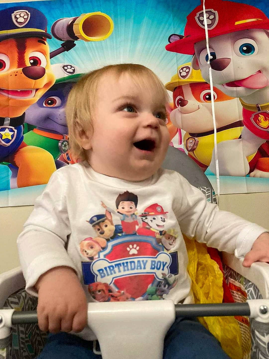 Lorenzo joined the competition — help win amazing prizes! baby, baby_toddler_clothing, cheek, child, event, eye, fun, happy, leisure, mouth, nose, organ, person, product, recreation, red, smile, t_shirt, toddler, white
