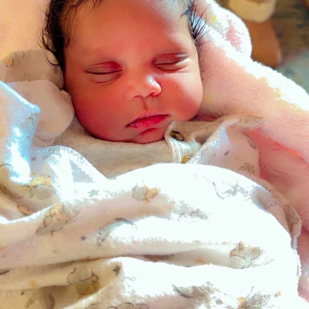 Ja'Ryallen joined the competition — help win amazing prizes! baby, bedtime, blanket, child, clothing, cozy, cute, face, home, indoor, infant, newborn, peaceful, person, resting, sleeping, soft, toddler, warm_light, wrapped