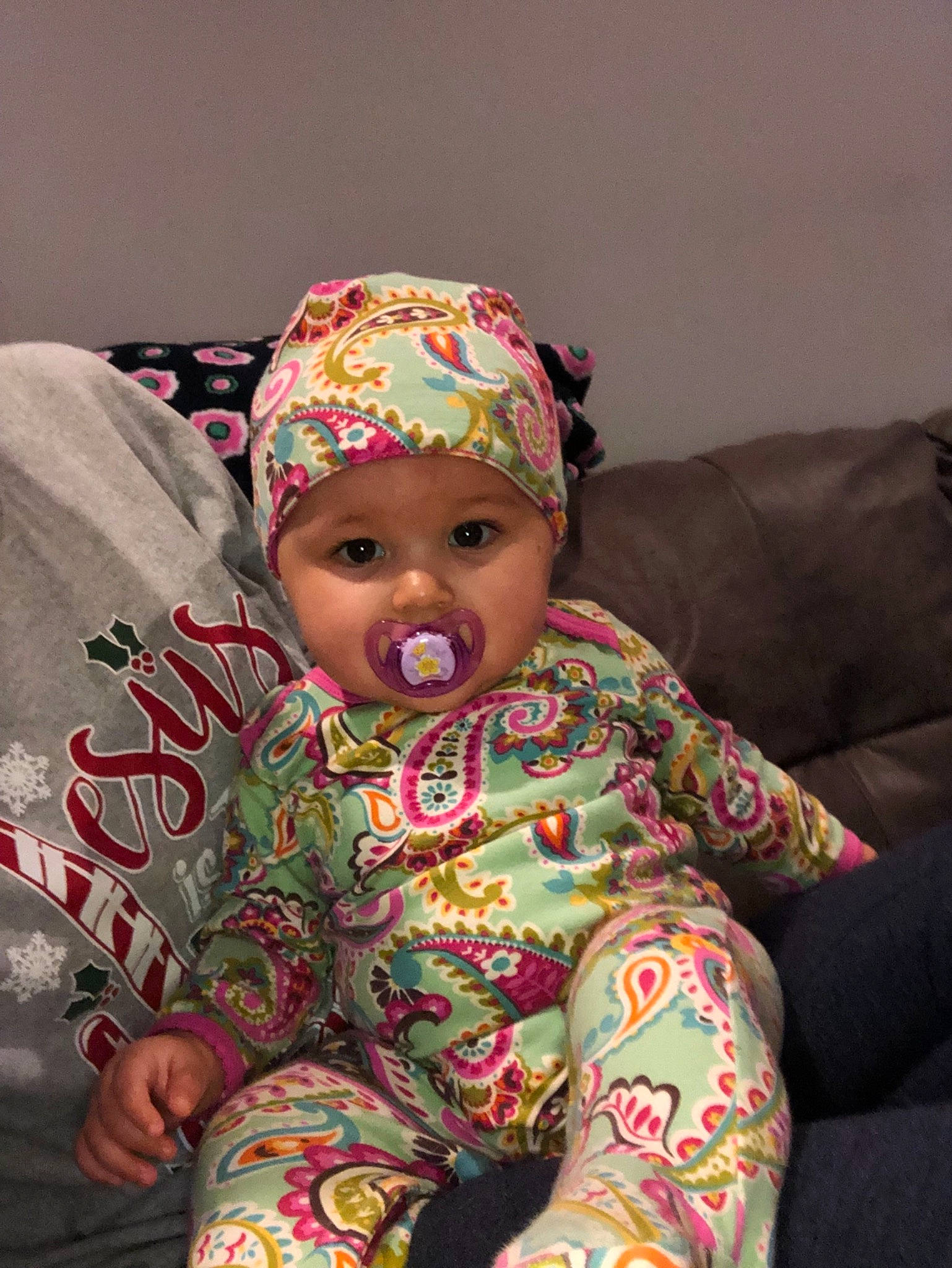 Katelyn is registered to the contest to win money with this photo: baby, child, headgear, headwear, joy, person, toddler