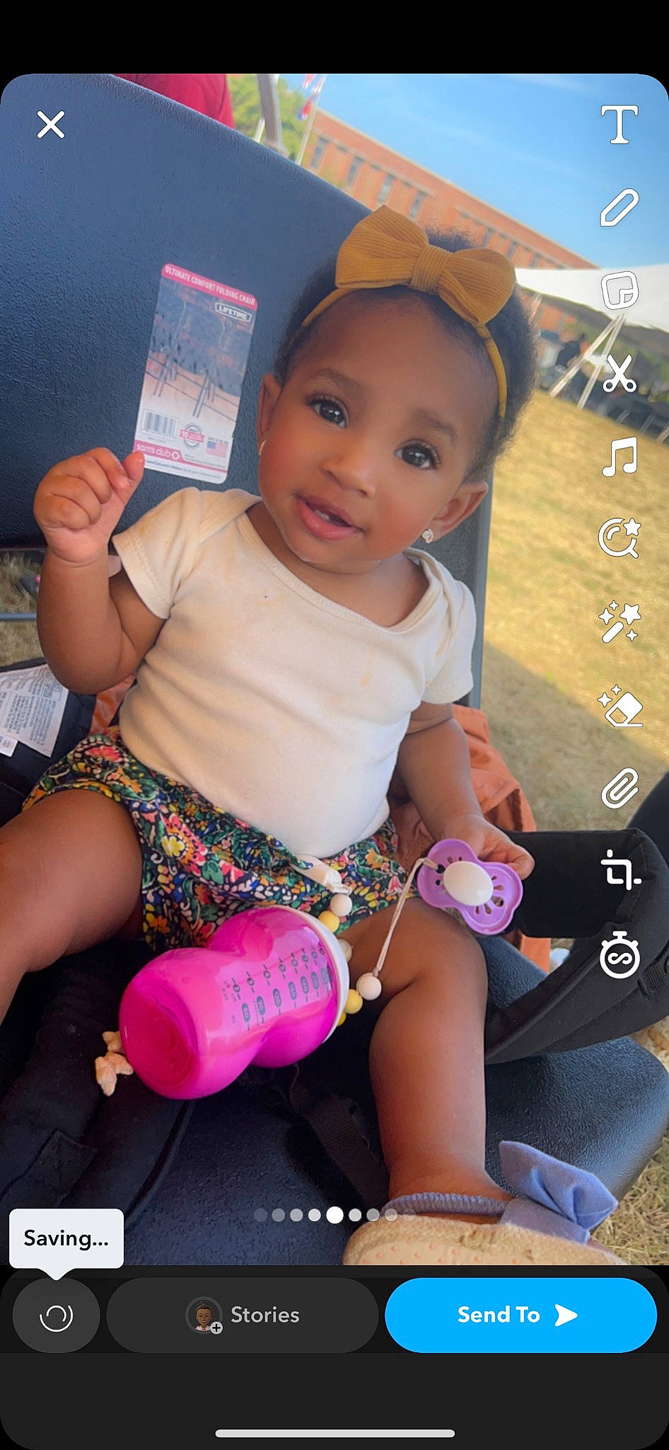 Adalee joined the competition — help win amazing prizes! arm, baby, baby_toddler_clothing, baseball_cap, child, cool, eyelash, finger, fun, happy, human_leg, leisure, magenta, nail, person, pink, skin, thigh, thumb, toddler