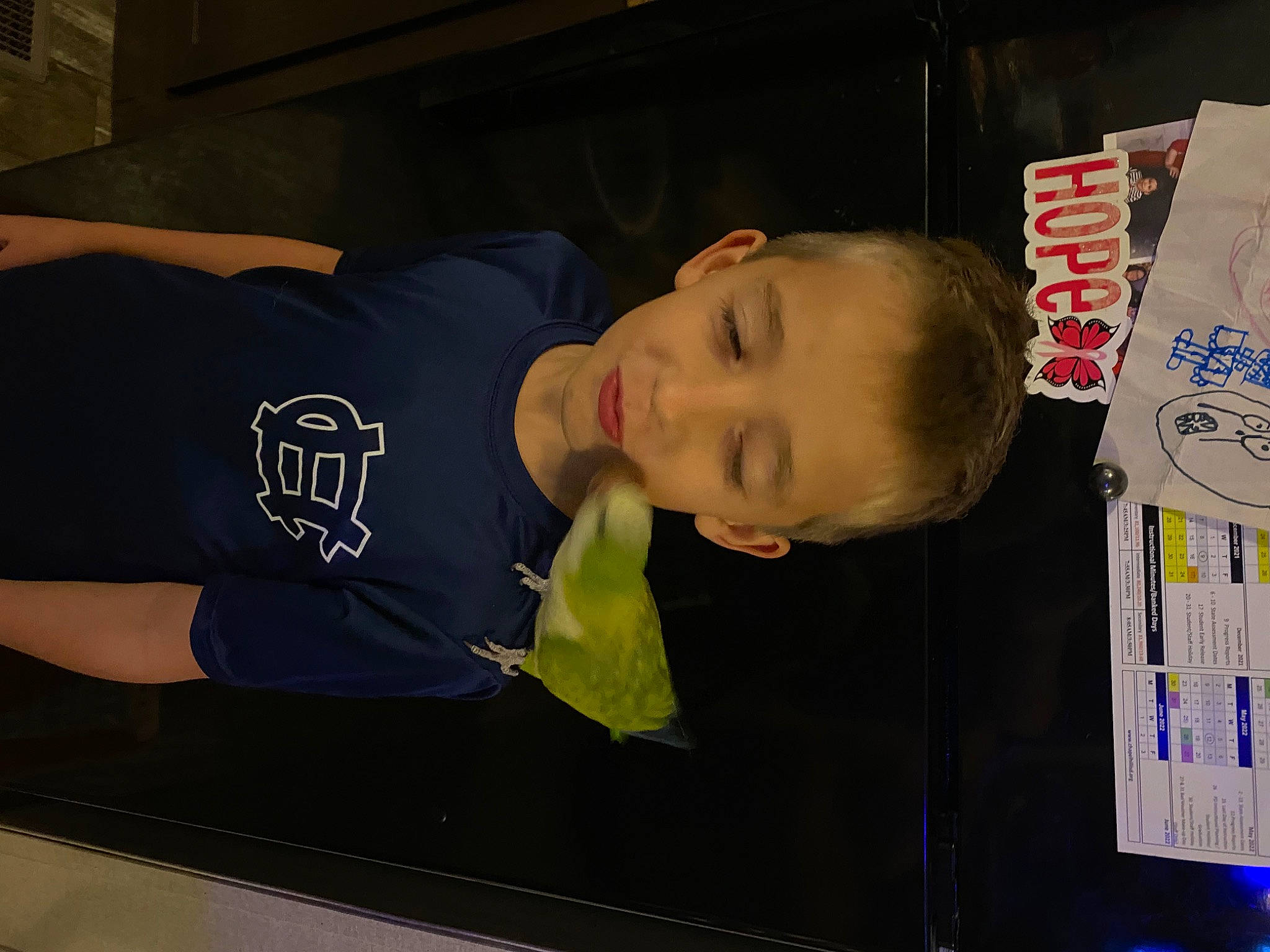 Blake joined the competition — help win amazing prizes! child, elbow, fun, person, room, sleeve, sportswear, t_shirt