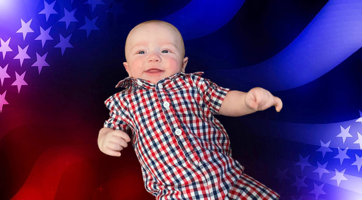 Connor joined the competition — help win amazing prizes! baby, baby_toddler_clothing, cloud, entertainment, finger, flash_photography, fun, gesture, hand, happy, human, performing_arts, person, pink, plaid, purple, sleeve, smile, standing, toddler
