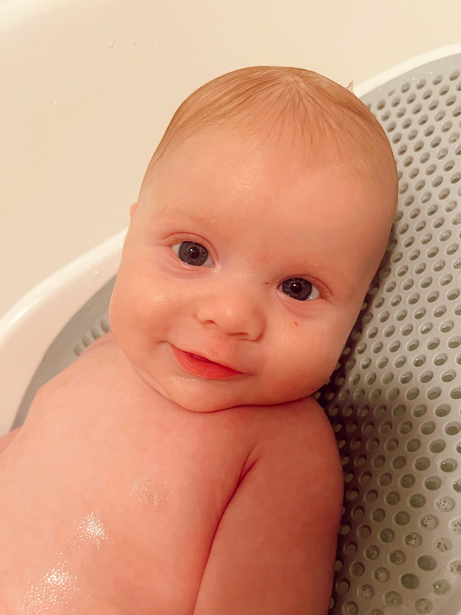 Levi joined the competition — help win amazing prizes! baby, bathing, bathtub, cheek, chest, child, eye, eyelash, fluid, human_body, iris, lip, no_expression, nose, person, skin, smile, throat, thumb, toddler