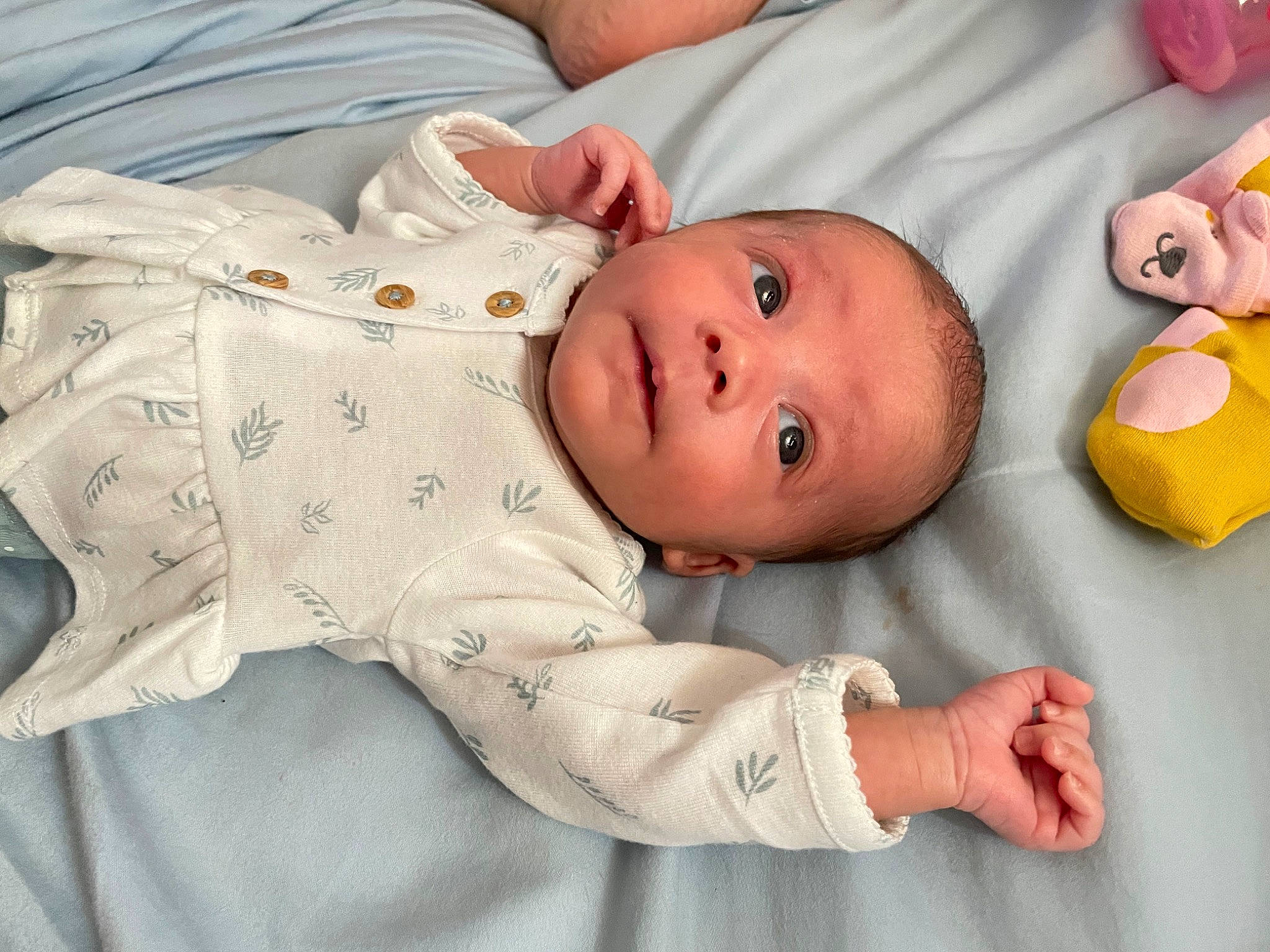 Alena is registered to the contest to win money with this photo: baby, baby_products, baby_safety, baby_toddler_clothing, cheek, child, comfort, flooring, hand, happy, iris, linens, lip, nose, pattern, person, product, room, skin, sleeve