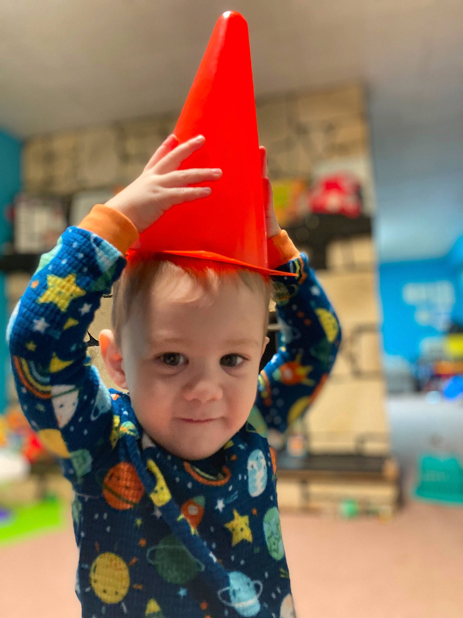Ozzy joined the competition — help win amazing prizes! baby, baby_toddler_clothing, birthday, cap, child, cone, costume_hat, event, fashion_accessory, fictional_character, fun, happy, holiday, party_hat, party_supply, pattern, person, play, recreation, smile