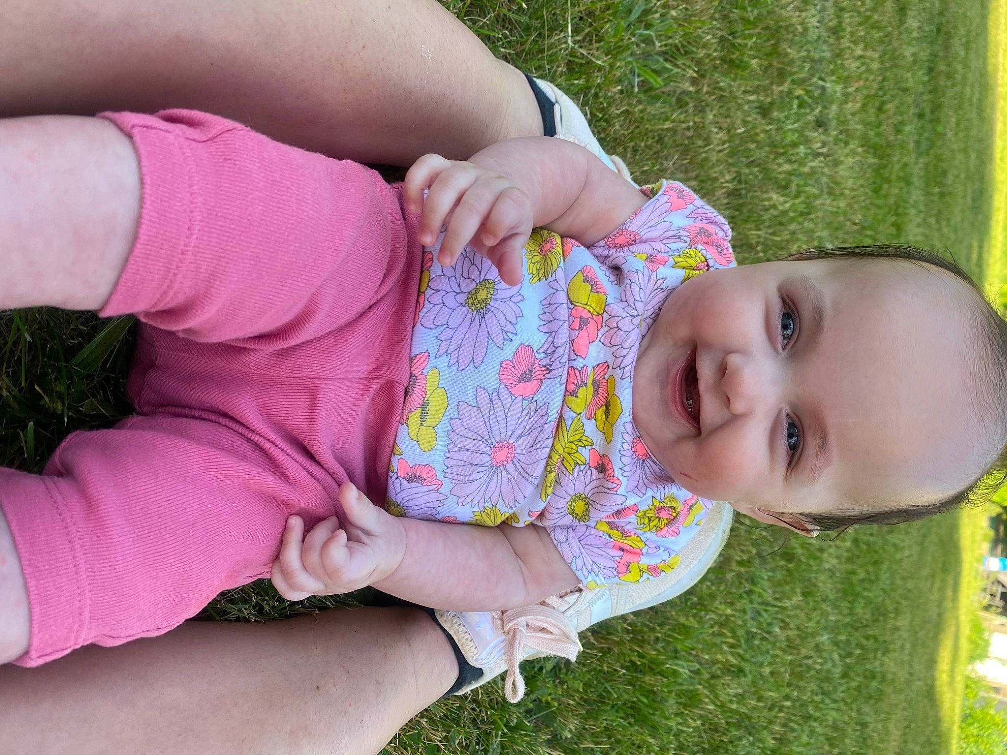 Kate joined the competition — help win amazing prizes! baby, baby_toddler_clothing, child, finger, grass, grass_family, hand, happy, human_body, joy, leisure, pattern, people_in_nature, person, pink, plant, skin, smile, thigh, toddler