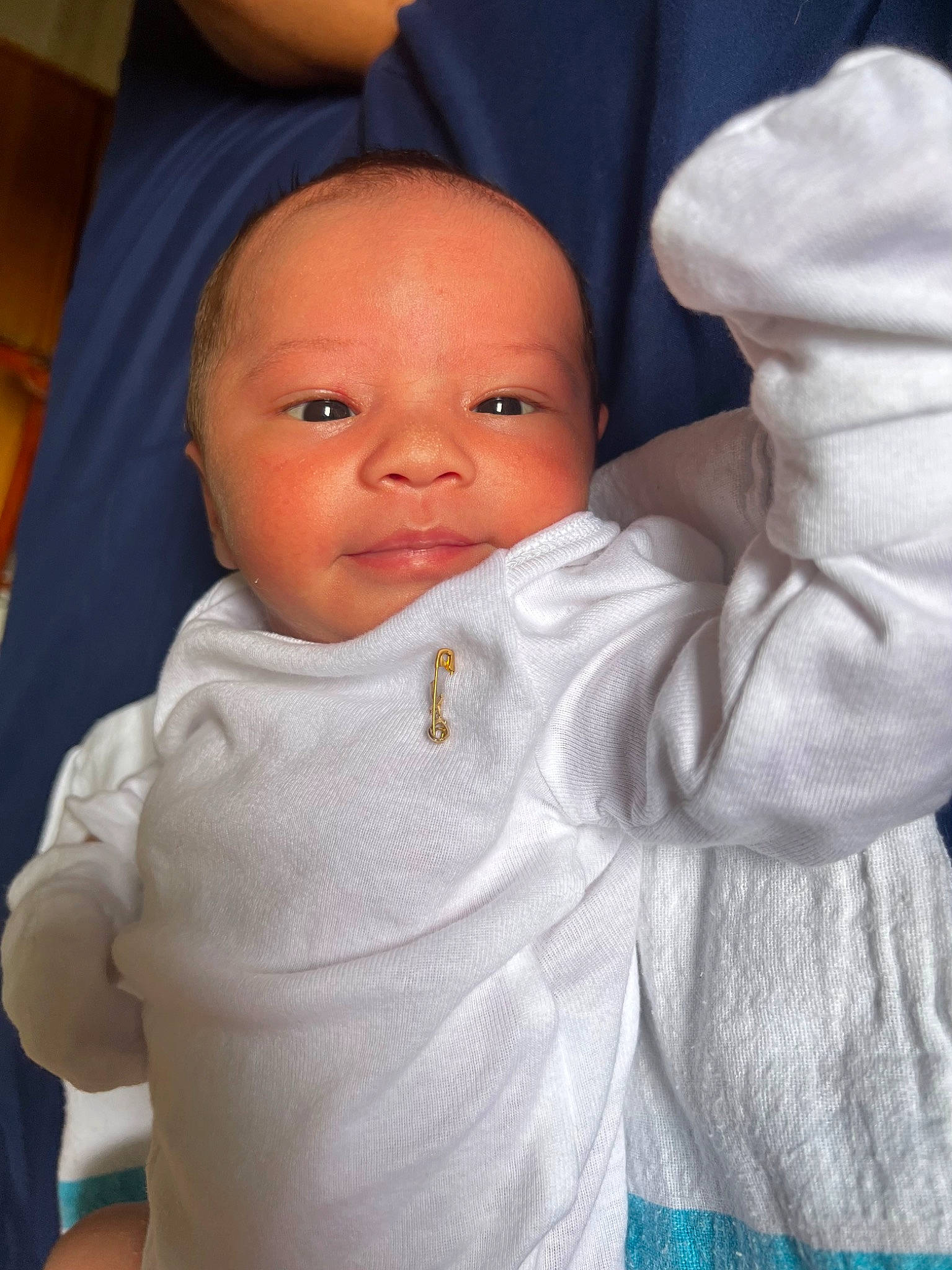 Weslynn joined the competition — help win amazing prizes! baby, baby_toddler_clothing, cheek, comfort, eye, eyebrow, face, finger, gesture, head, iris, lip, nose, person, pink, skin, sleeve, smile, textile, thumb