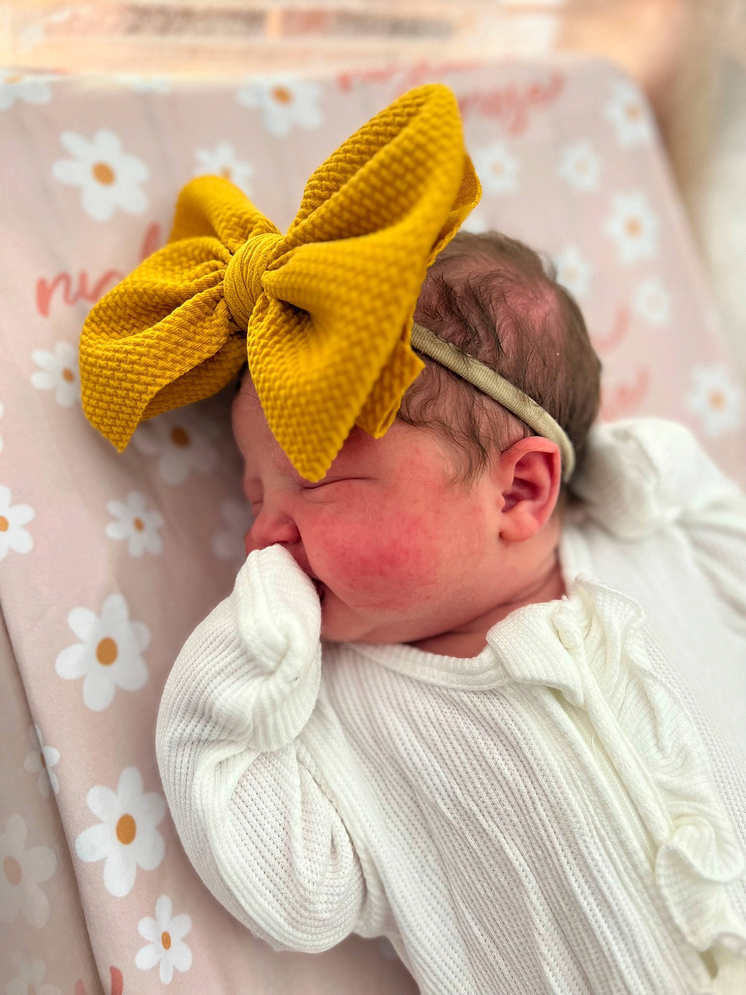 Rylan is registered to the contest to win money with this photo: baby, baby_sleeping, baby_toddler_clothing, cap, comfort, costume_hat, craft, eyewear, fashion_accessory, glasses, hair_accessory, happy, hat, linens, pattern, peach, person, sleeve, sunglasses, textile