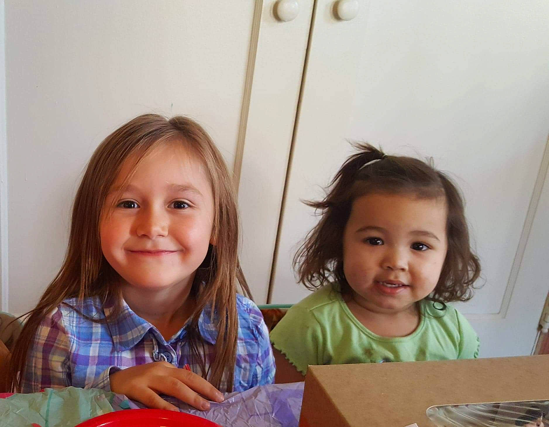 Carmella joined the competition — help win amazing prizes! bowl, chair, child, comfort_food, desk, event, fun, happy, head, joy, leisure, person, plate, room, sharing, sitting, smile, t_shirt, table, tableware