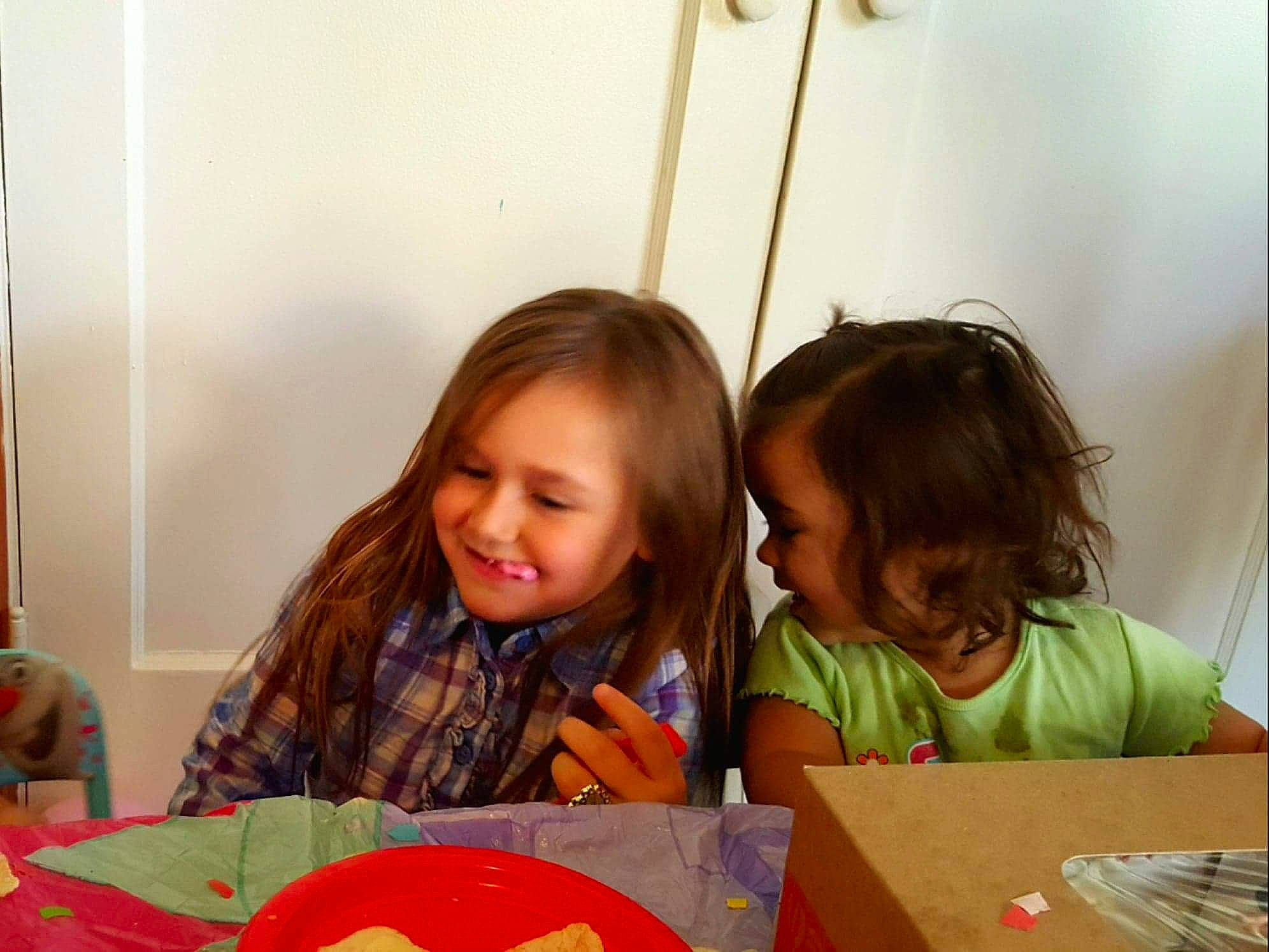 Callieondra joined the competition — help win amazing prizes! chair, child, desk, event, face, fun, happy, joy, leisure, office_supplies, party, person, plate, play, room, sharing, sitting, smile, t_shirt, table