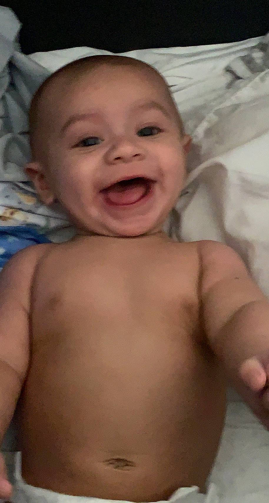 Carlos joined the competition — help win amazing prizes! baby, cheek, chest, chin, comfort, eye, eyebrow, finger, gesture, head, human_body, iris, lip, mouth, neck, nose, person, skin, smile, stomach