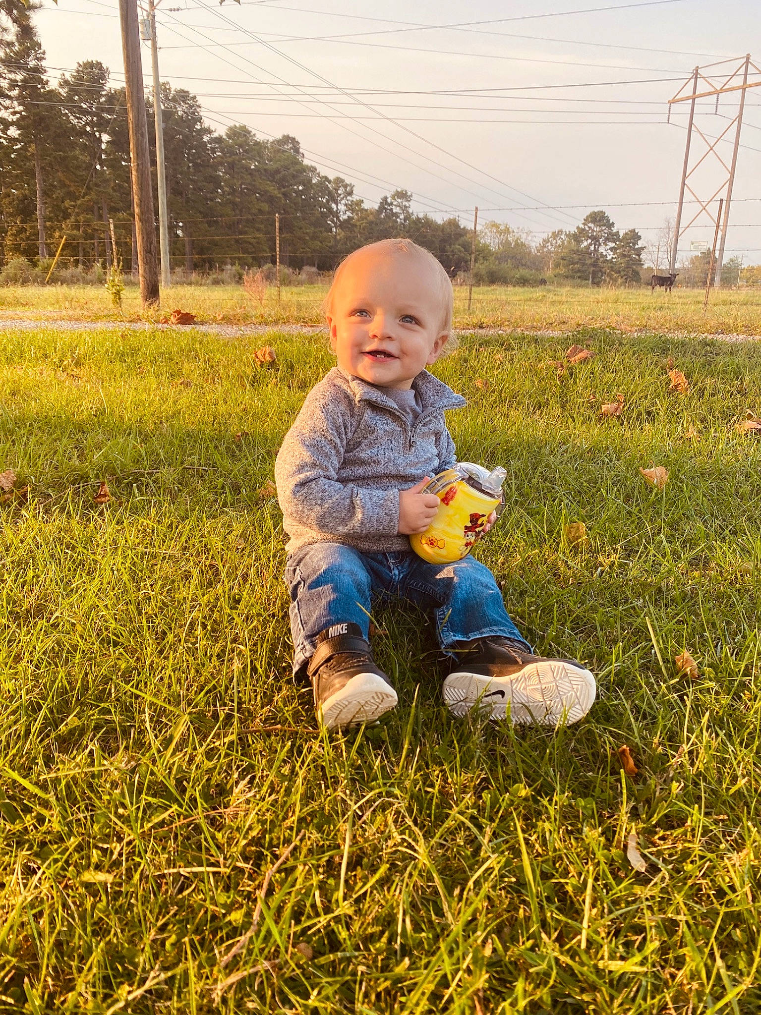 Reed joined the competition — help win amazing prizes! baby, child, field, grass, grass_family, grassland, happy, joy, meadow, people, people_in_nature, person, photograph, plant, play, sitting, smile, soil, spring, toddler