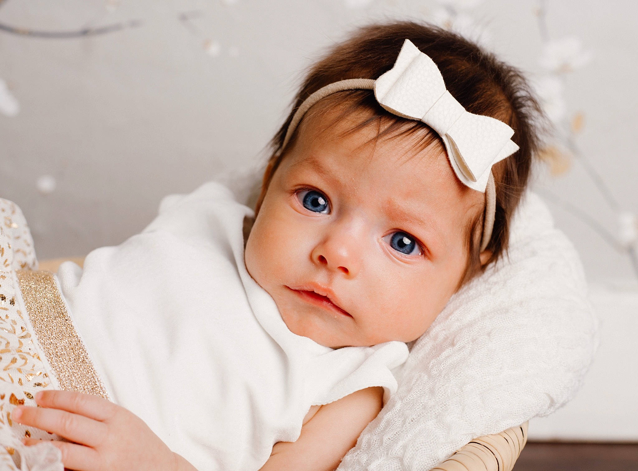Mira joined the competition — help win amazing prizes! baby, baby_toddler_clothing, cheek, child, chin, close_up, comfort, eyelash, fashion_accessory, flash_photography, happy, headgear, iris, linens, lip, nose, person, sitting, skin, toddler