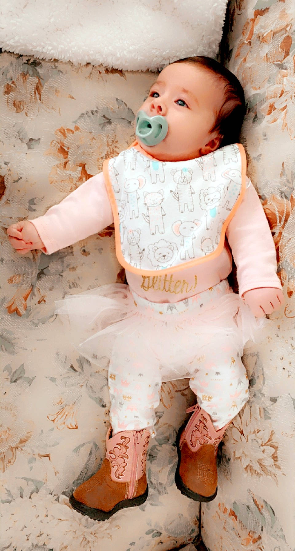 Lakelyn is registered to the contest to win money with this photo: abdomen, baby, baby_toddler_clothing, cheek, chest, child, dress, flash_photography, happy, lip, pattern, person, pink, skin, sleeve, stomach, thigh, toddler, trunk, waist
