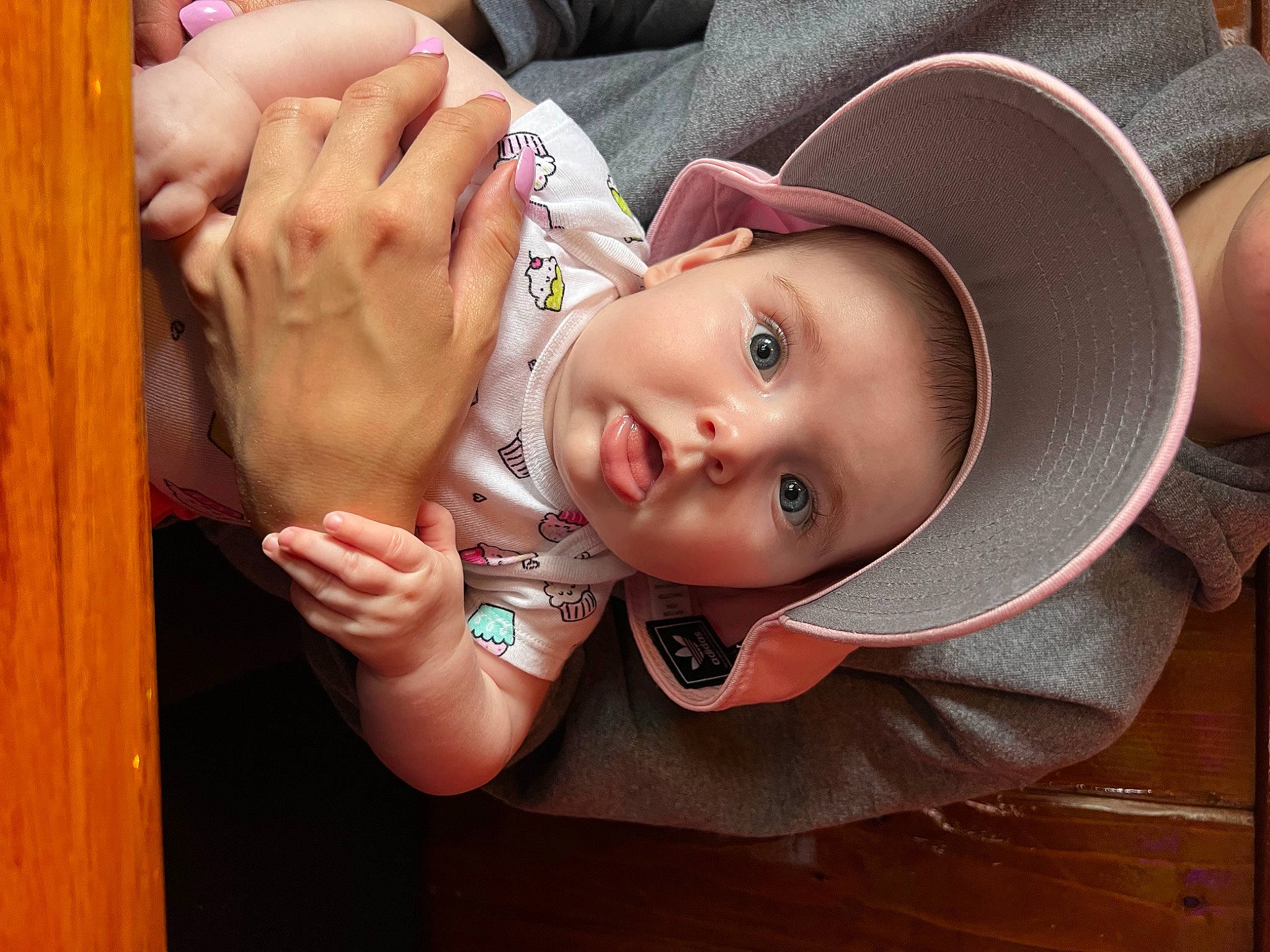 Aubrey Rae joined the competition — help win amazing prizes! baby, baby_toddler_clothing, cheek, cowboy_hat, eyebrow, eyelash, fedora, finger, foot, gesture, happy, hat, lip, nail, nose, person, skin, sun_hat, thumb, toddler