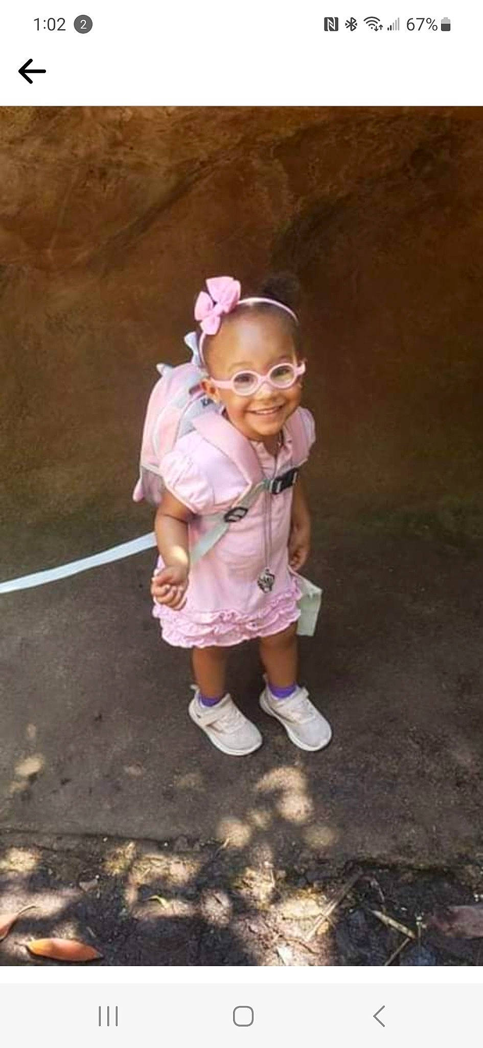 Keilah joined the competition — help win amazing prizes! baby_toddler_clothing, child, eyewear, fashion_accessory, flash_photography, fun, happy, headband, headpiece, jewellery, joy, magenta, person, recreation, sandal, skin, smile, sneakers, sock, soil