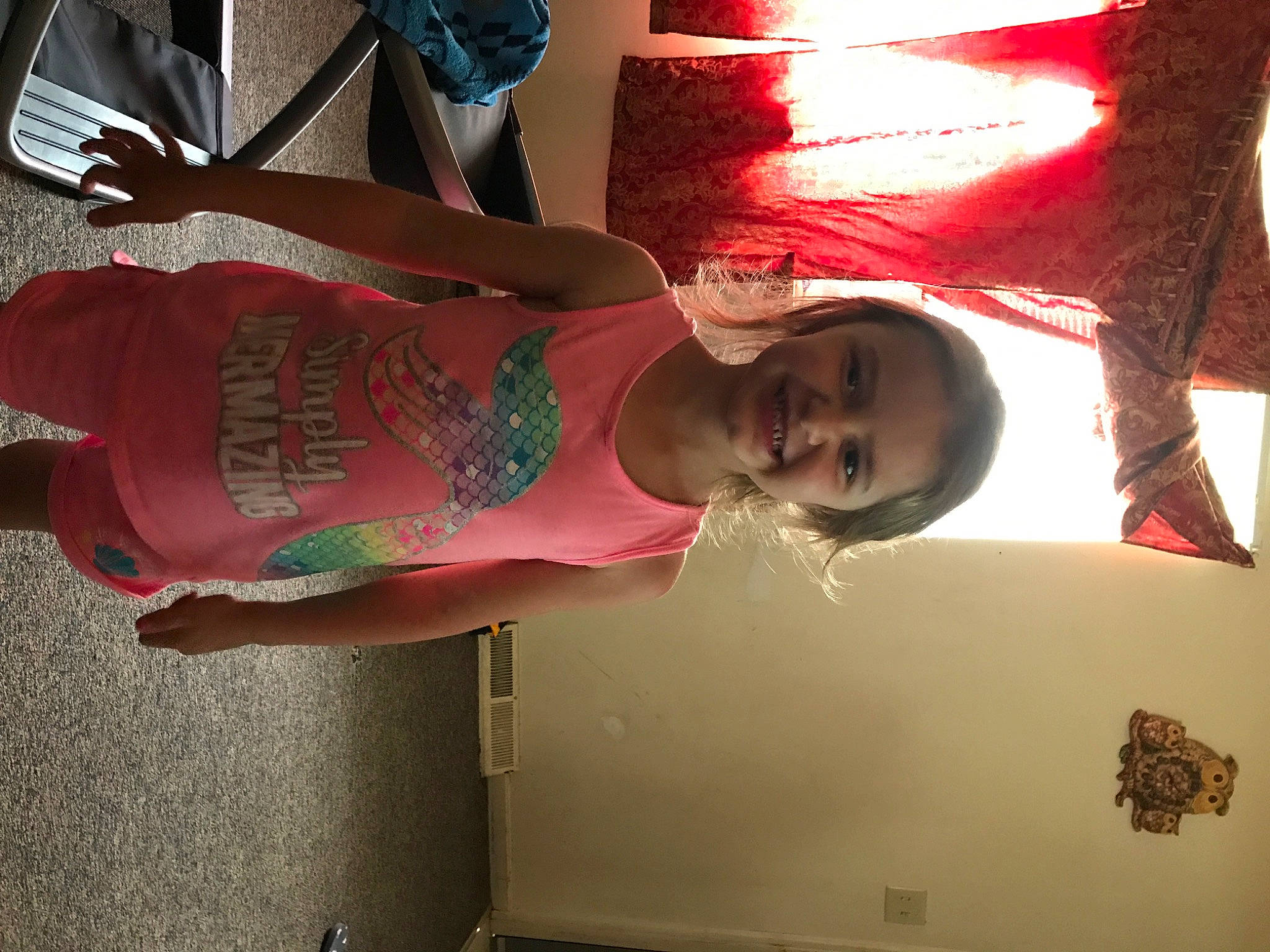 Hanna is registered to the contest to win money with this photo: joy, person