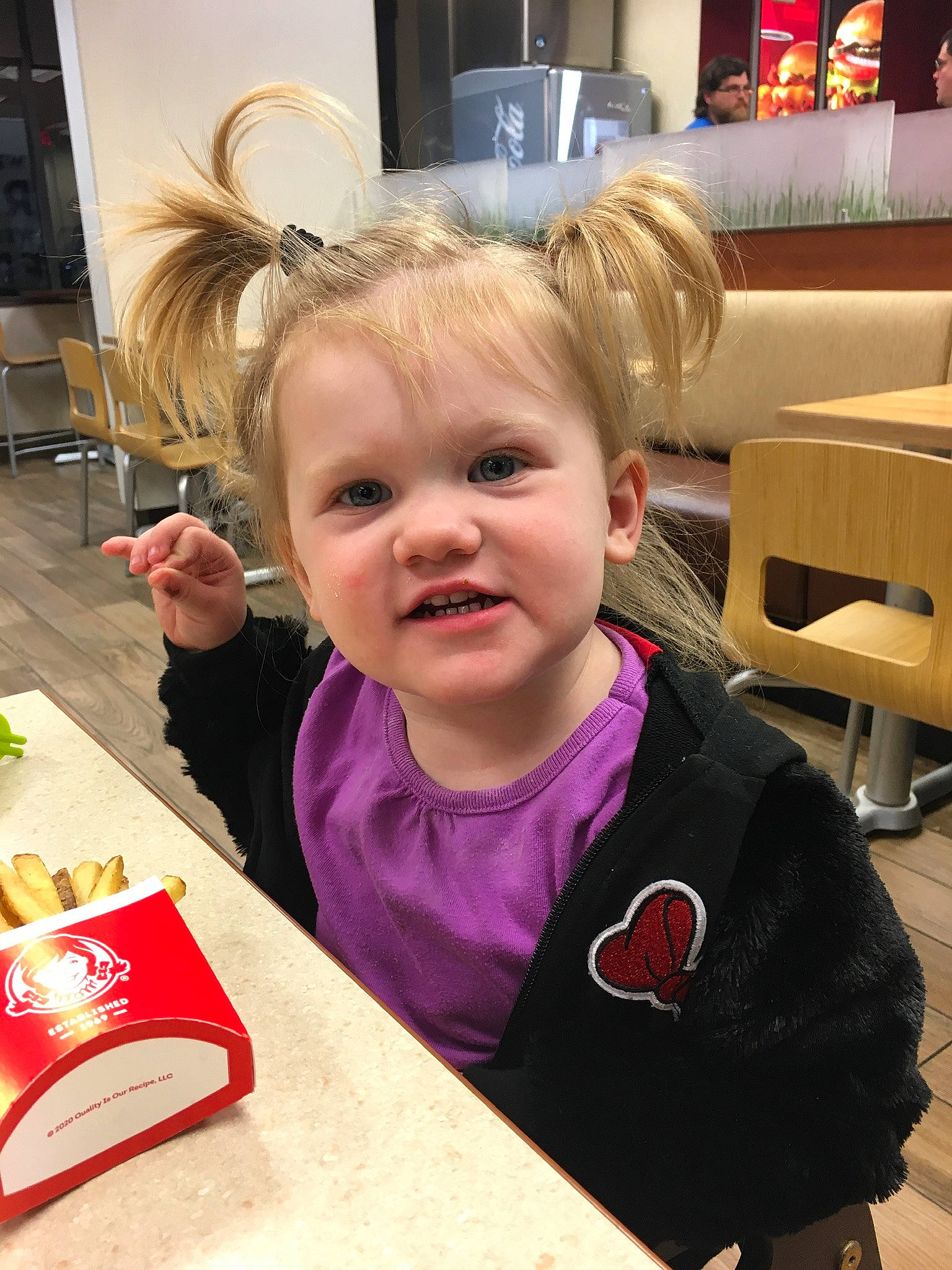 Adalina joined the competition — help win amazing prizes! child, ear, hairstyle, person, smile, toddler