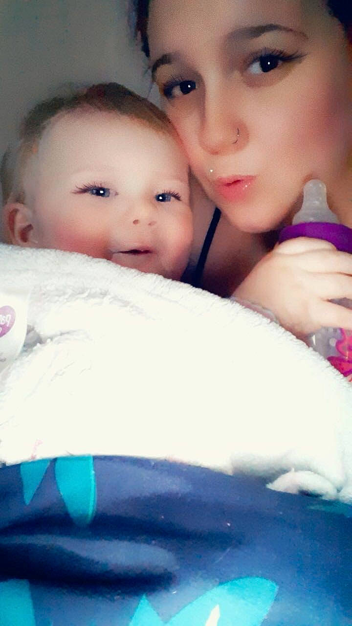 Adalina is registered to the contest to win money with this photo: baby, beauty, cheek, child, eye, eyebrow, face, forehead, fun, head, human, interaction, iris, lip, mouth, nose, person, skin, sky, smile