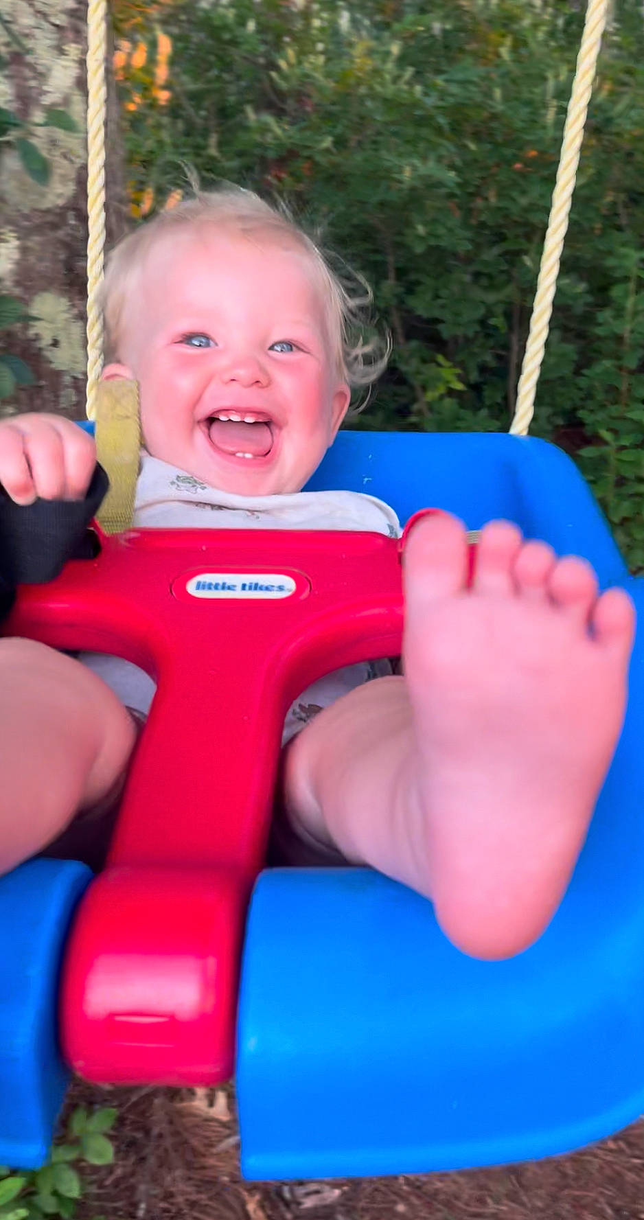 Benjamin joined the competition — help win amazing prizes! baby_toddler_clothing, blue, child, eye, finger, fun, gesture, hand, happy, human_body, joy, leisure, organ, person, playground, recreation, red, skin, smile, summer