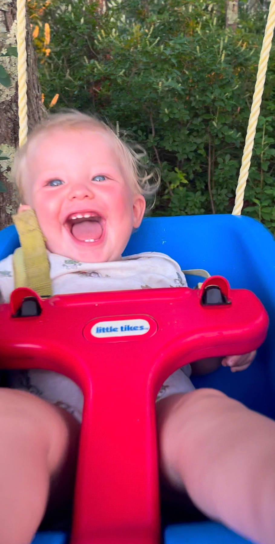 Benjamin is registered to the contest to win money with this photo: baby, baby_products, baby_toddler_clothing, child, chute, electric_blue, fun, grass, happy, human_body, leisure, outdoor_play_equipment, person, playground, recreation, skin, smile, summer, thumb, toddler