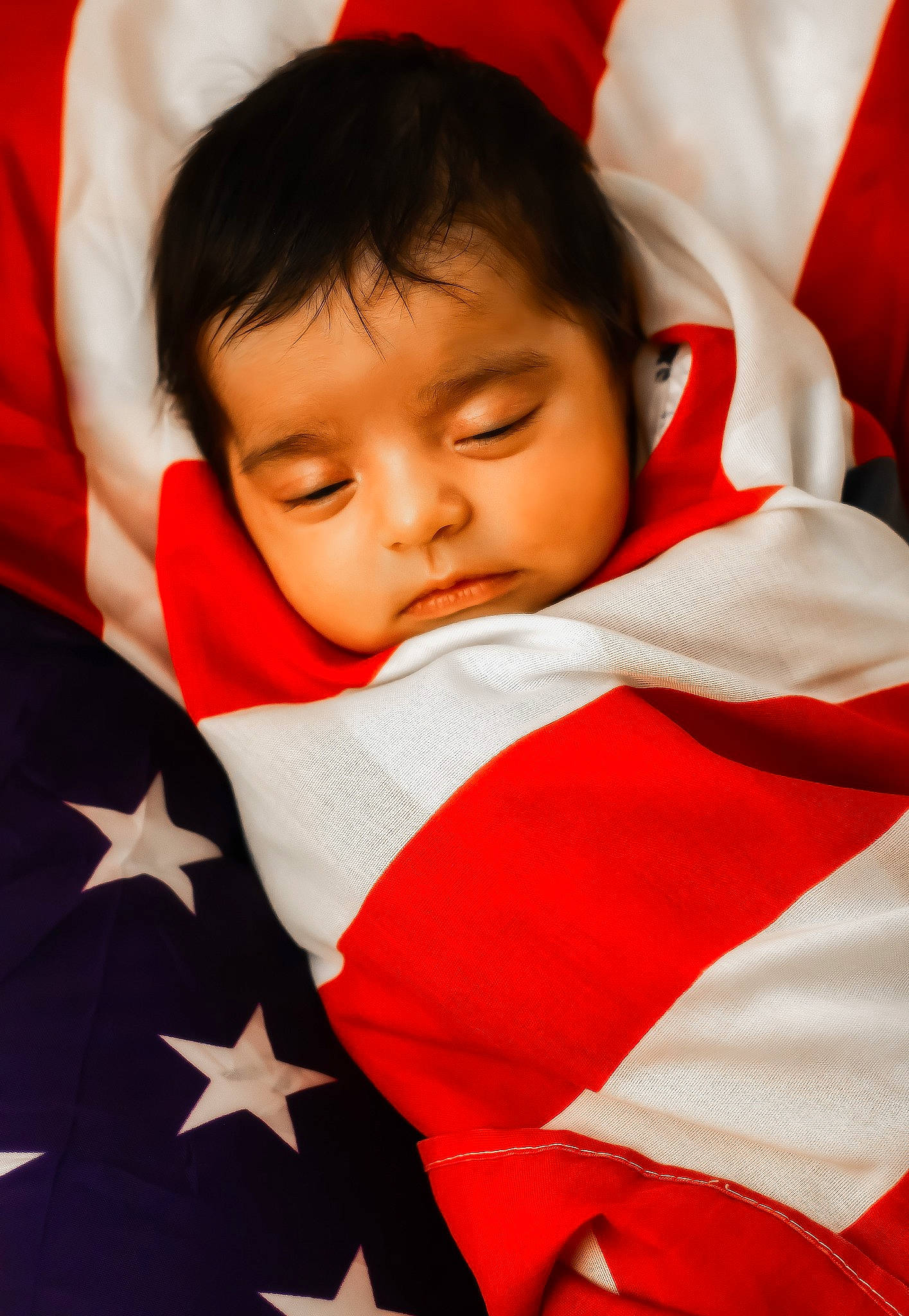 Angelina joined the competition — help win amazing prizes! baby, carmine, cheek, child, close_up, event, facial_expression, flag, flag_of_the_united_states, gesture, hair, happy, holiday, lip, person, red, skin, sleeve, textile, toddler