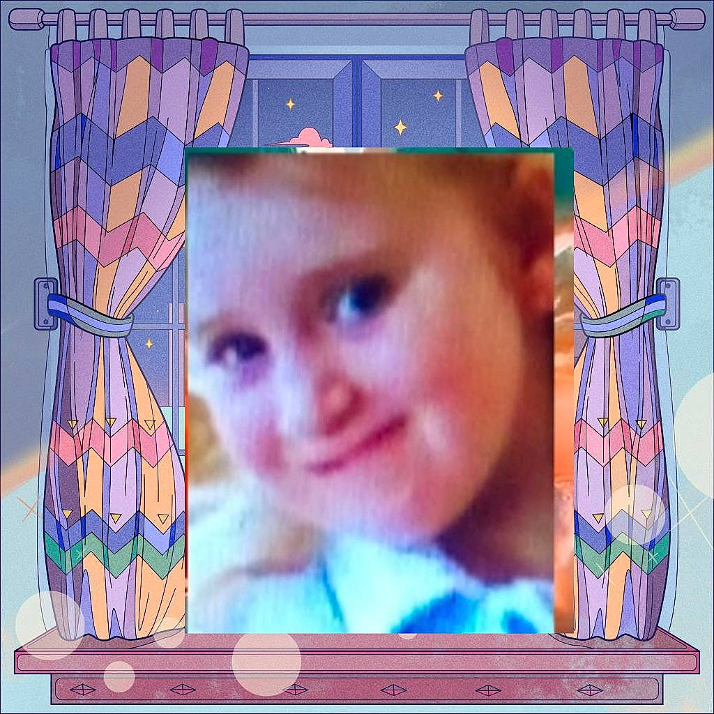 Celina is registered to the contest to win money with this photo: art, baby, beauty, cheek, creative_arts, display_device, eye, head, headwear, joy, magenta, person, photograph, picture_frame, product, purple, rectangle, smile, snapshot, toddler