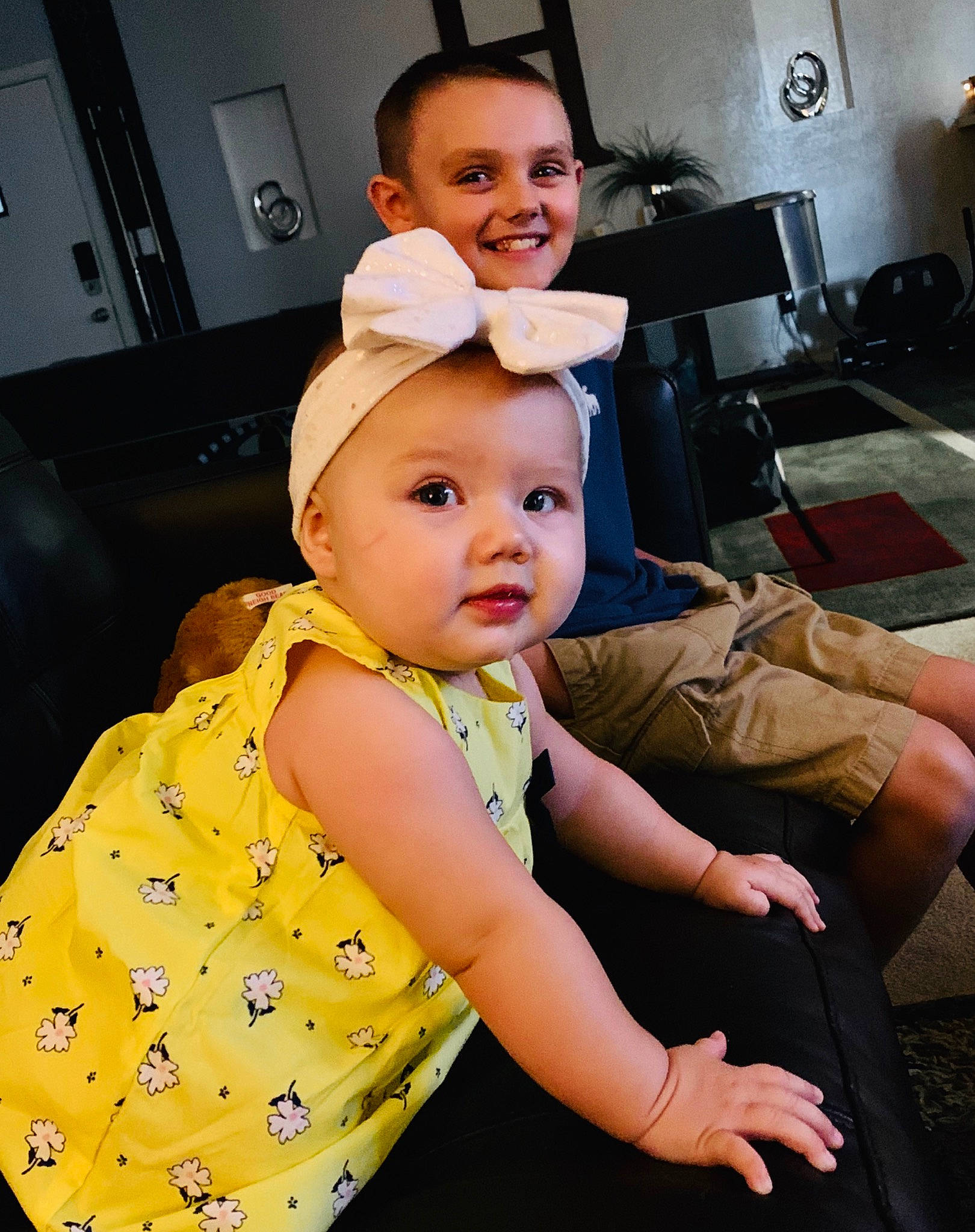 Milliana joined the competition — help win amazing prizes! arm, baby, cheek, child, daughter, ear, happy, joy, person, smile, toddler, yellow