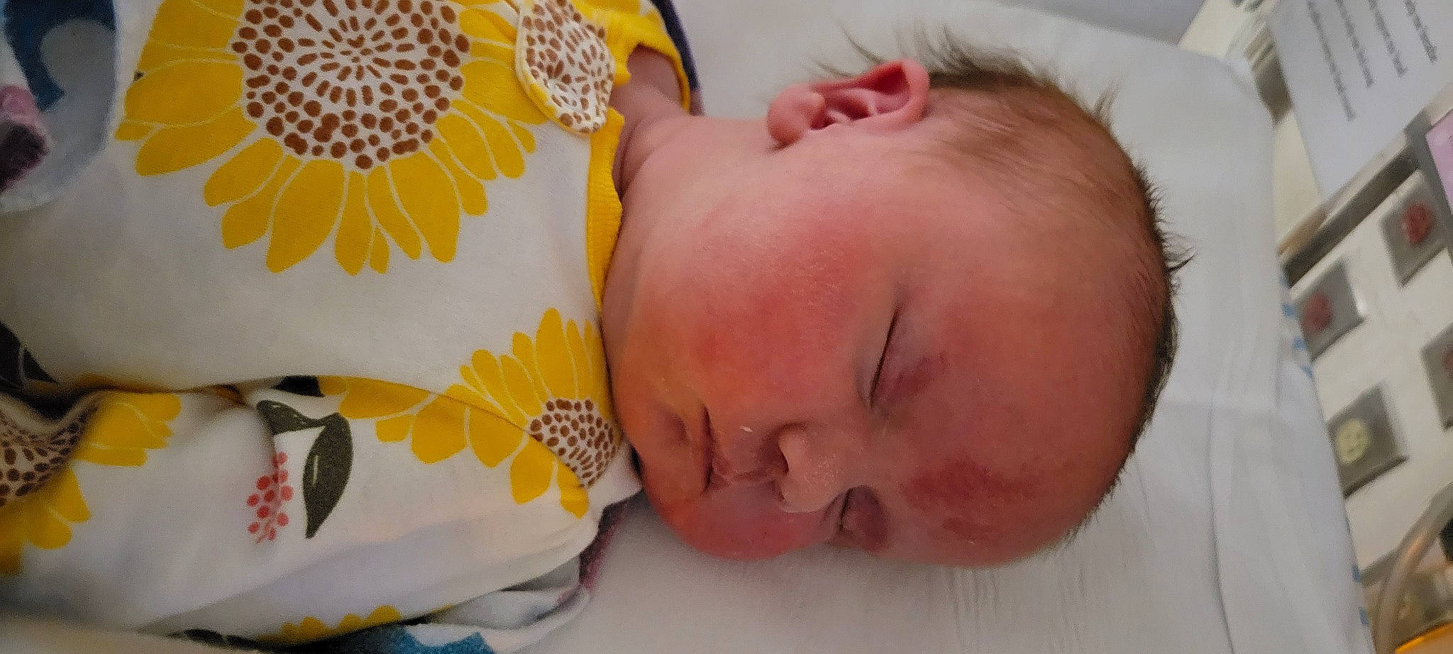 Autumn is registered to the contest to win money with this photo: baby, baby_sleeping, baby_toddler_clothing, bedtime, cheek, close_up, comfort, eyelash, finger, happy, headgear, linens, lip, neck, nose, pattern, person, petal, skin, textile