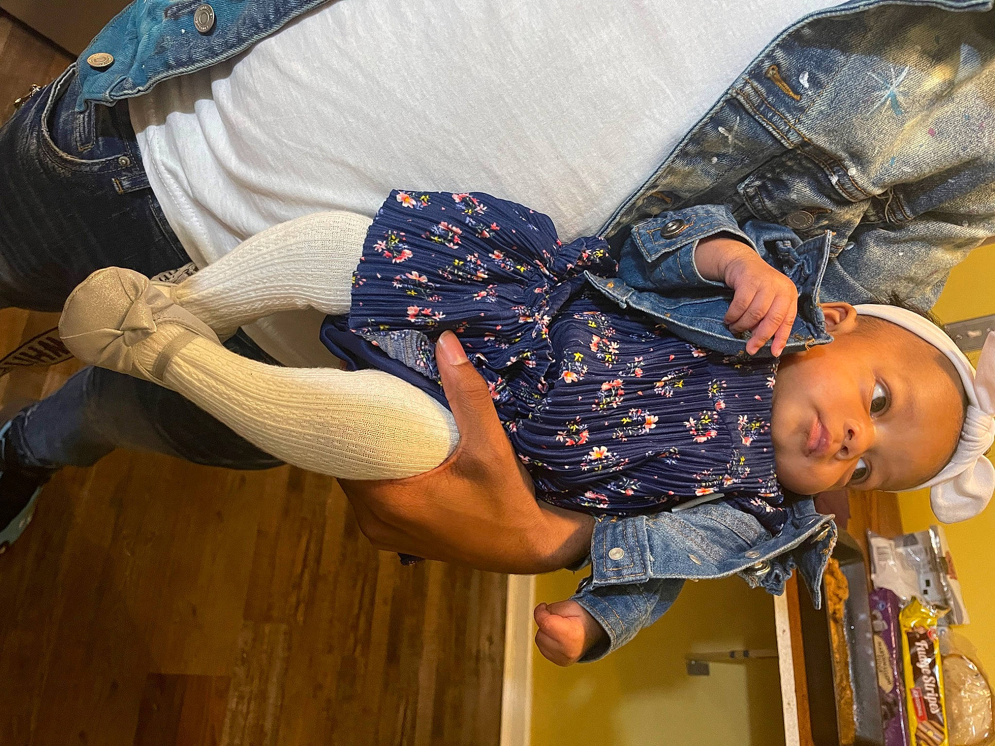 Baylee joined the competition — help win amazing prizes! arm, child, comfort, denim, elbow, electric_blue, fashion_accessory, fun, happy, hat, human_leg, joint, knee, person, sleeve, street_fashion, t_shirt, textile, thigh, toddler