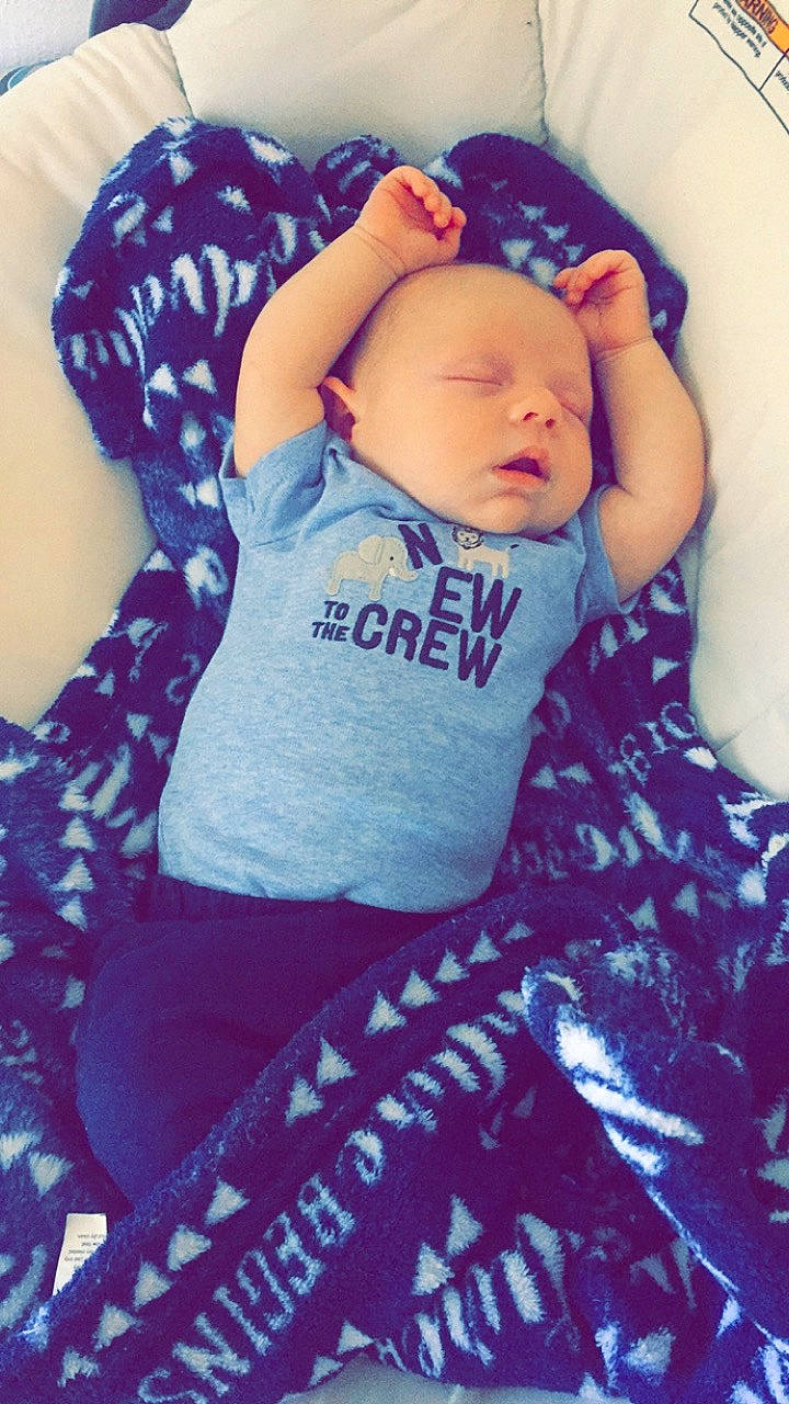 Lawson joined the competition — help win amazing prizes! arm, baby, baby_toddler_clothing, cheek, child, cool, nap, person, pink, purple, sleep, smile, t_shirt, toddler