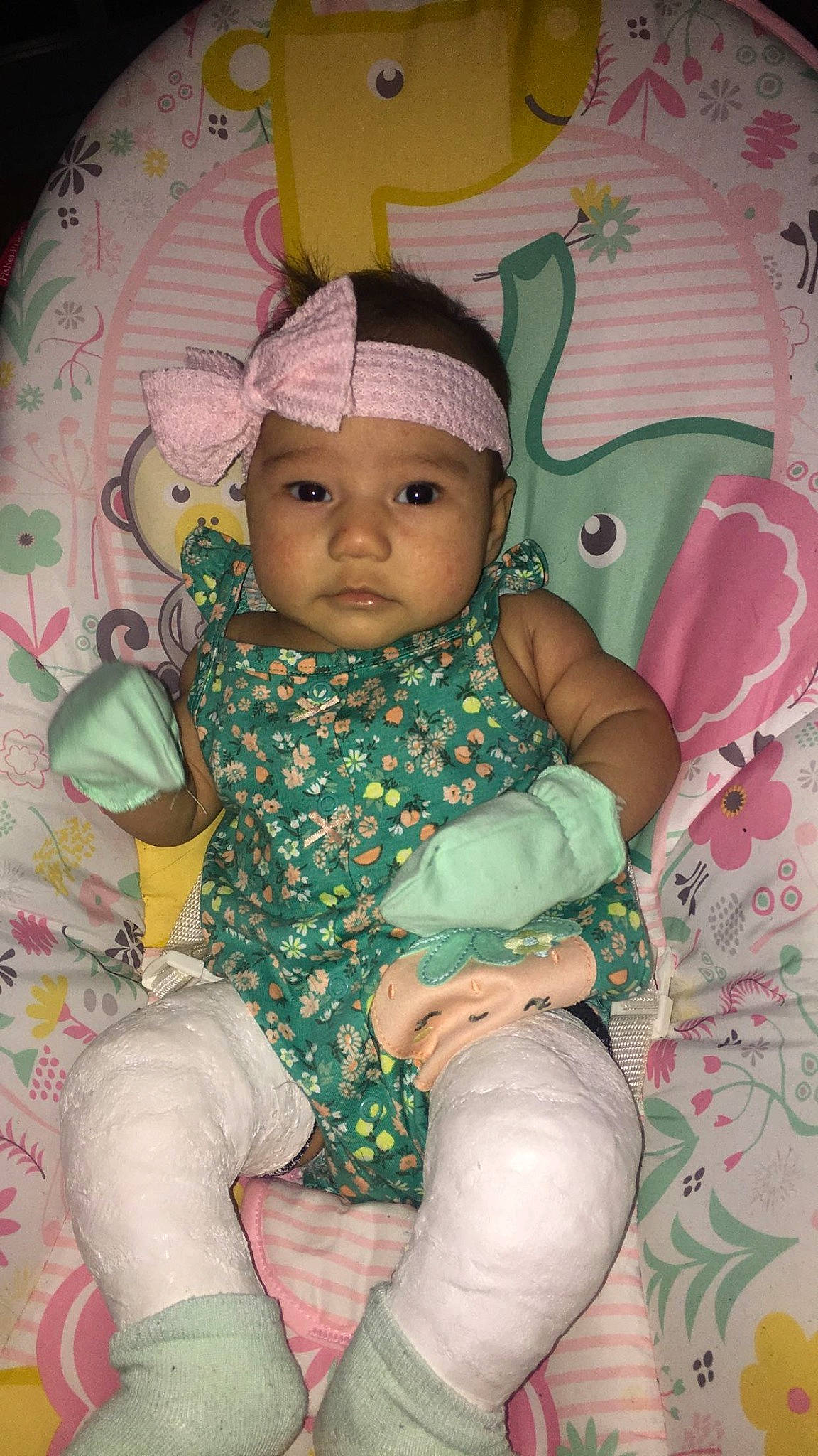 Eliza joined the competition — help win amazing prizes! baby, baby_products, baby_toddler_clothing, beanie, cap, cheek, child, comfort, fun, headgear, headwear, linens, pattern, person, pink, product, room, sitting, skin, sleeve