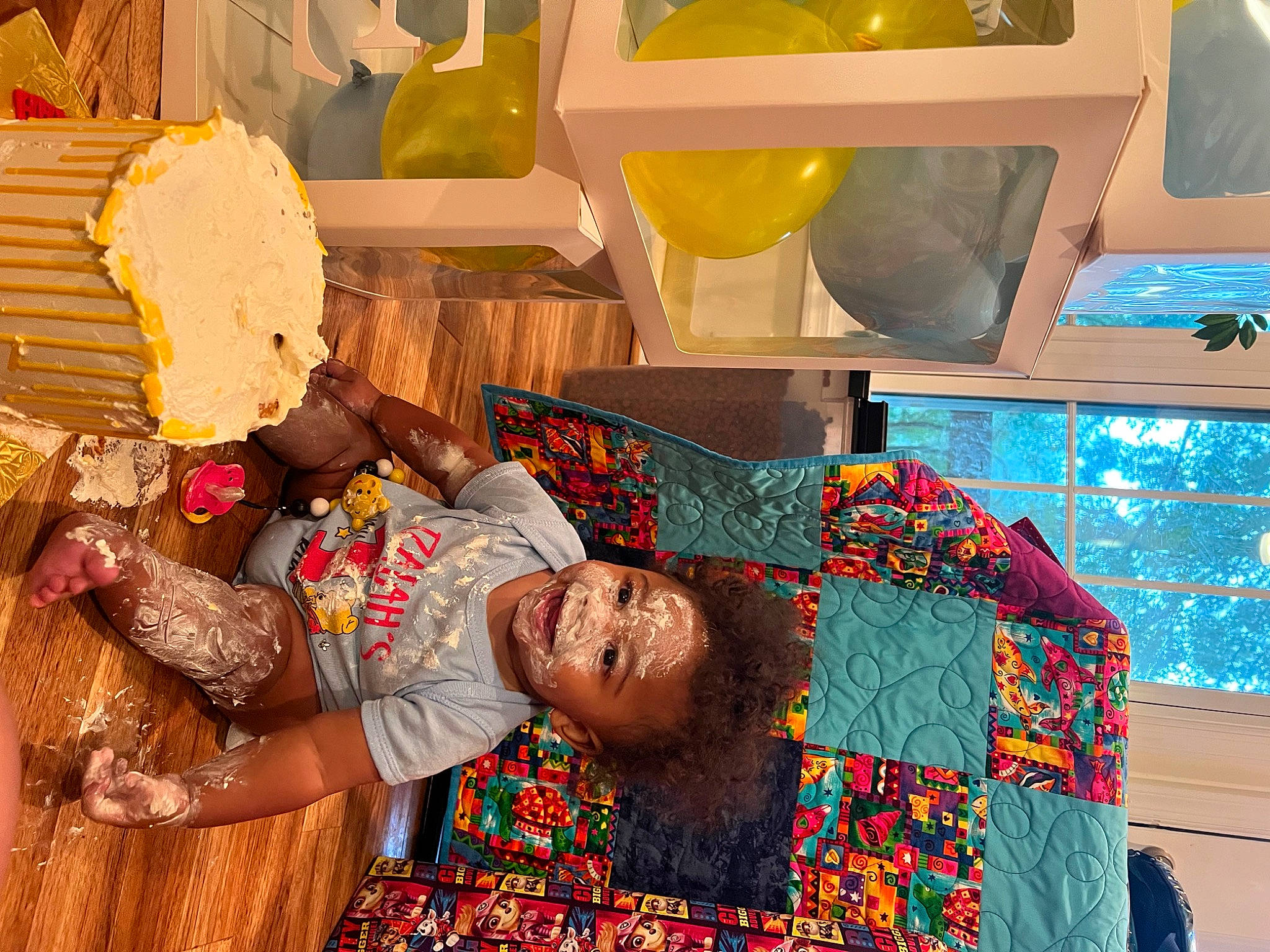 Izaiah is registered to the contest to win money with this photo: art, child, event, fashion_design, fun, happy, leisure, linens, pattern, person, room, visual_arts, world, yellow