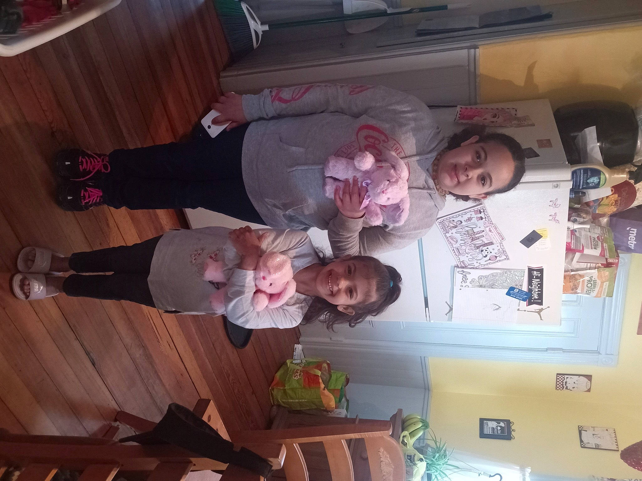 Annamarie is registered to the contest to win money with this photo: baby, child, flooring, fun, happy, hardwood, joy, mammal, people, person, plant, room, smile, snapshot, toddler, varnish, wood