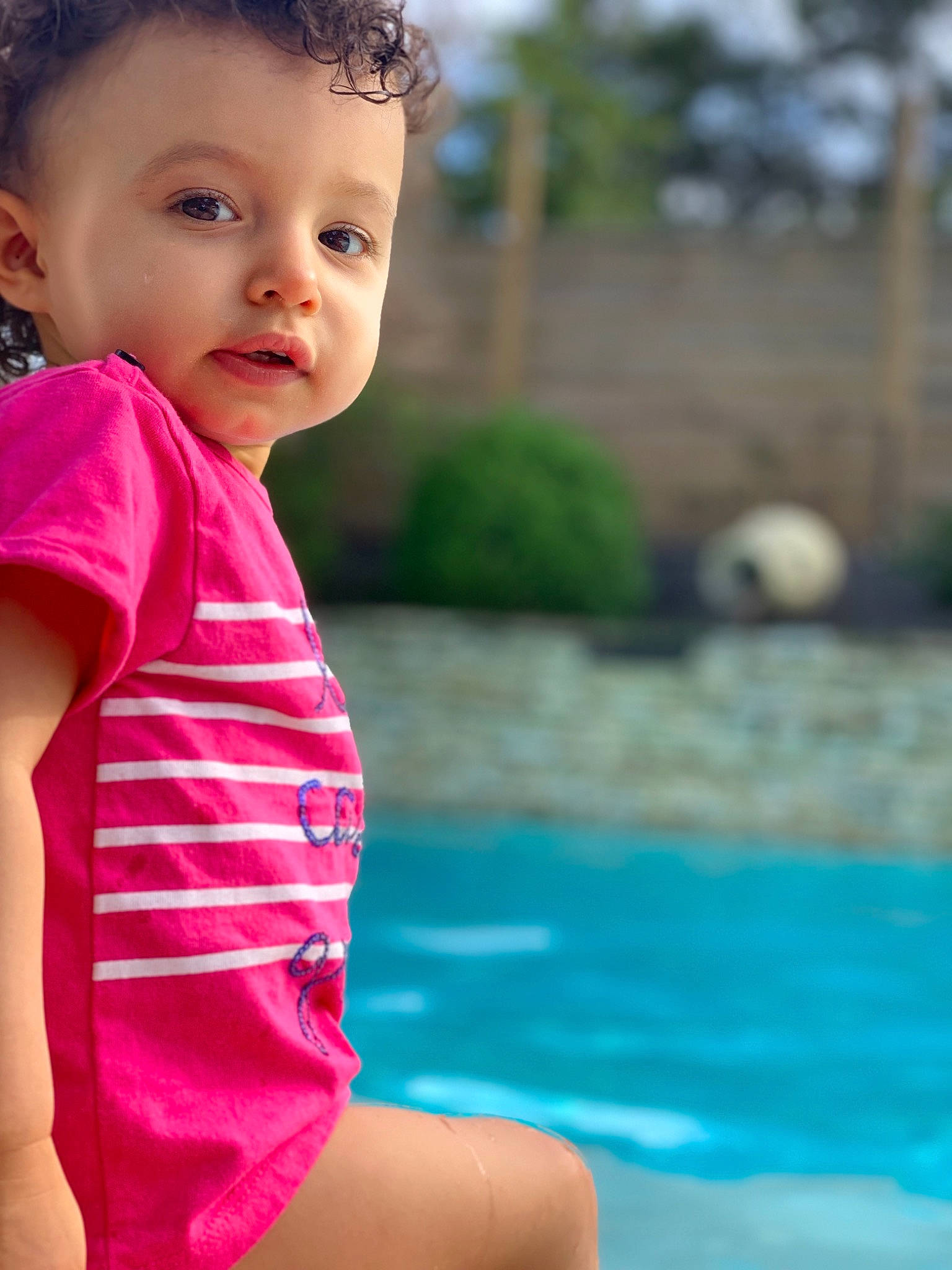 Giulianna a rejoint le concours — aidez-le/la à gagner de superbes lots ! baby, beauty, cheek, child, child_model, eye, fun, happy, leisure, lip, person, pink, play, skin, smile, summer, toddler, vacation, water