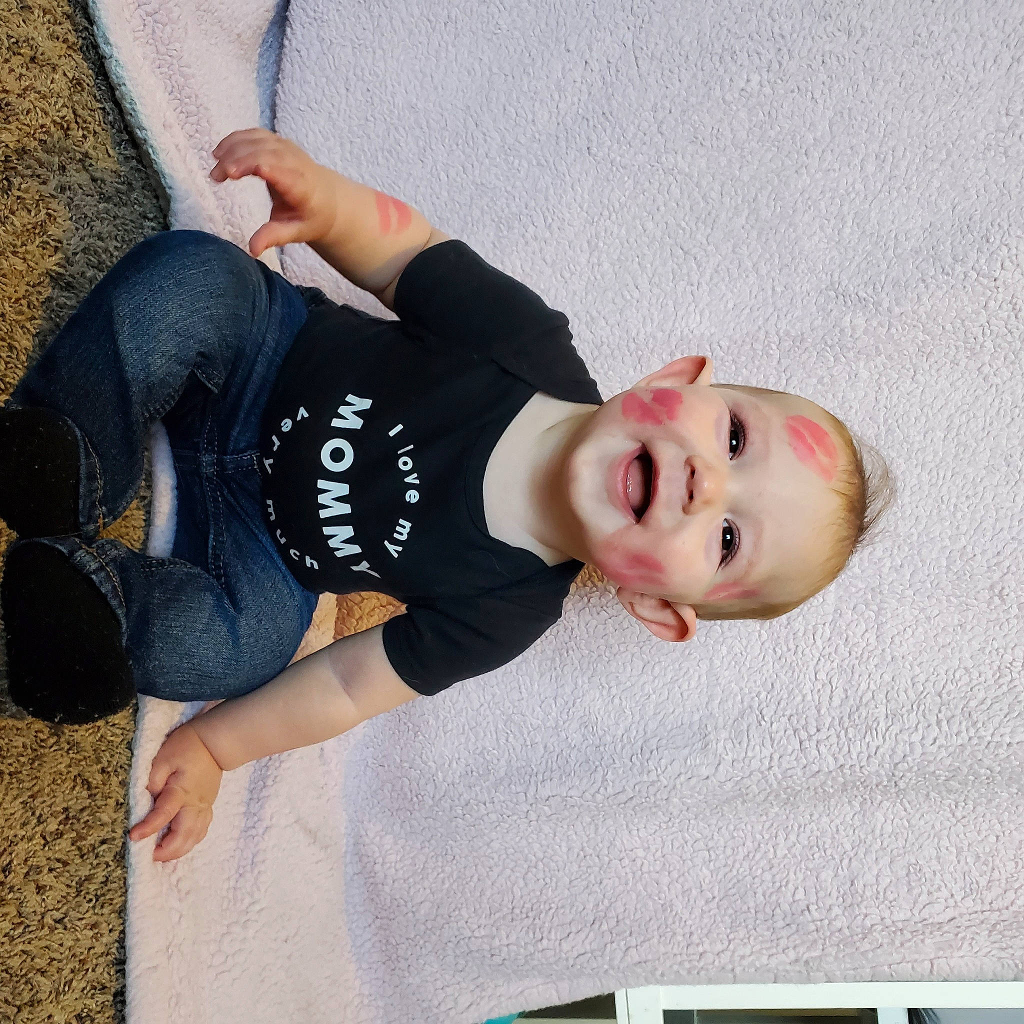 Thorsten joined the competition — help win amazing prizes! baby, baby_toddler_clothing, child, comfort, denim, elbow, fun, hairstyle, happy, hat, joy, knee, mammal, person, sleeve, smile, sportswear, t_shirt, textile, thigh