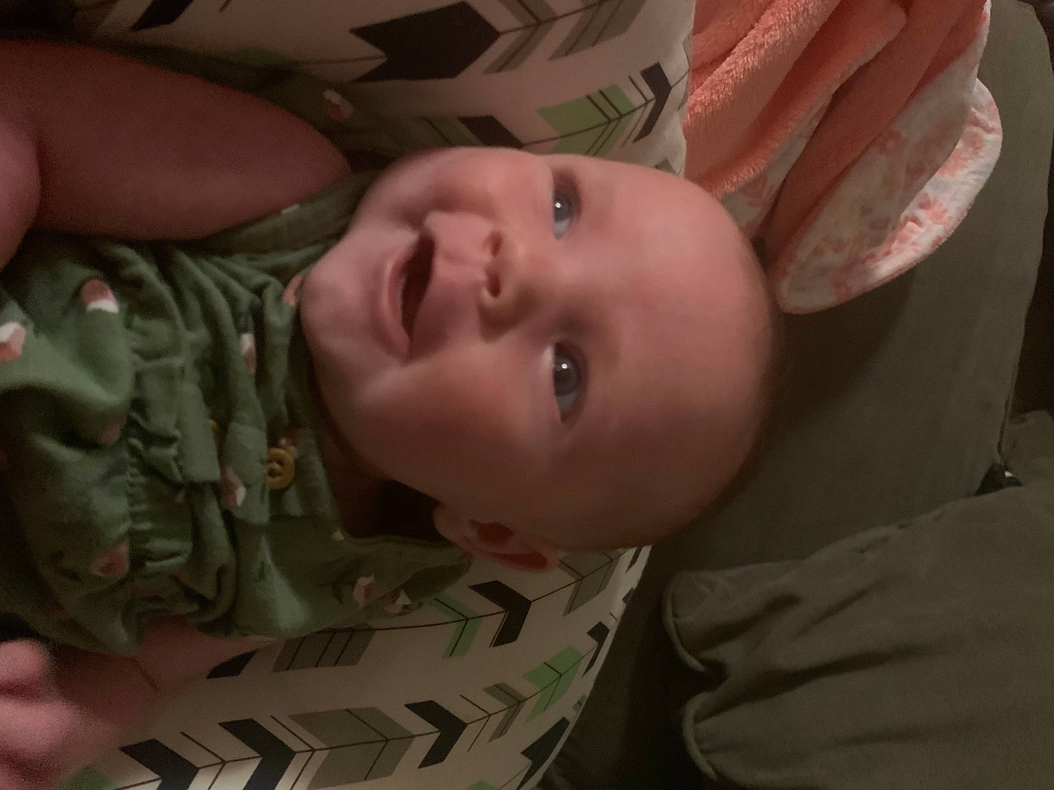 Skyla joined the competition — help win amazing prizes! baby, camouflage, cheek, eye, eyebrow, finger, forehead, gesture, happy, head, human_body, iris, lip, military_camouflage, mouth, muscle, neck, nose, person, skin