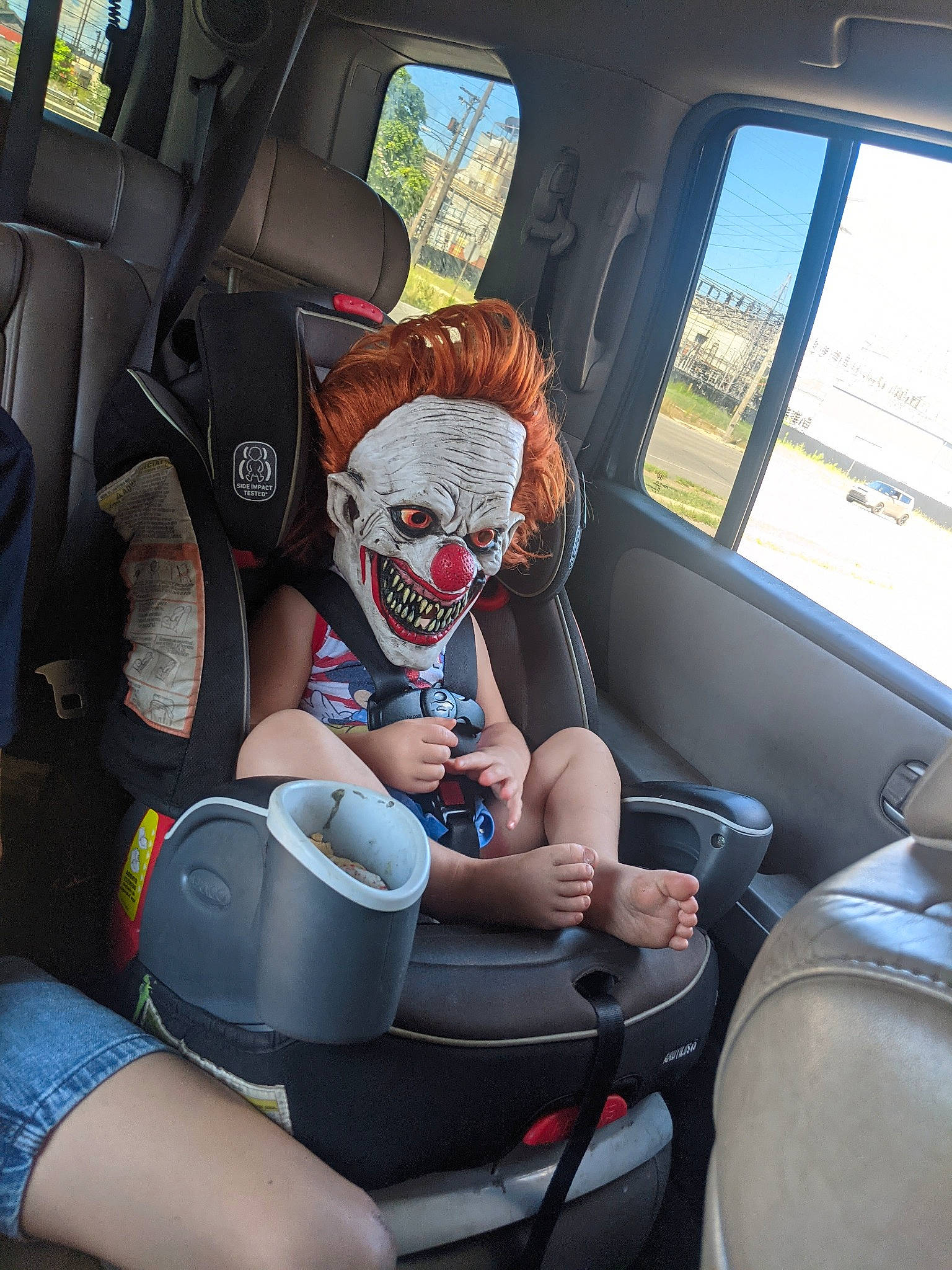 Heavenly Joy Tucker joined the competition — help win amazing prizes! auto_part, automotive_design, automotive_exterior, car, car_seat, car_seat_cover, child, comfort, family_car, head_restraint, luxury_vehicle, mode_of_transport, motor_vehicle, person, seat_belt, steering_part, toddler, vehicle, vehicle_door, window