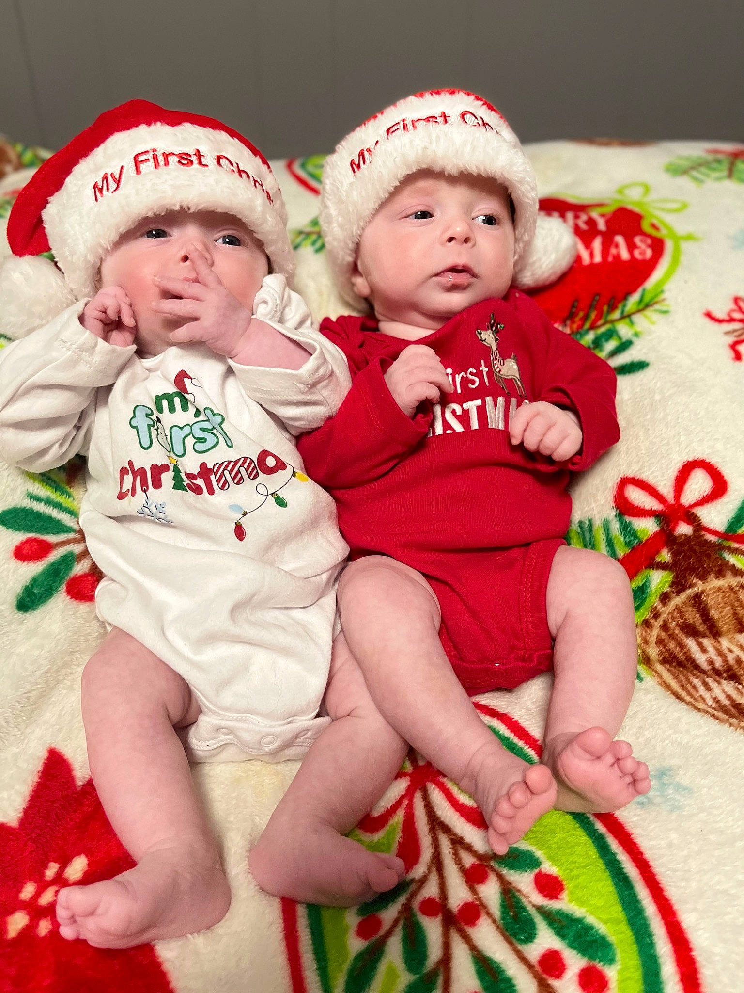 Destinee Laney joined the competition — help win amazing prizes! baby, baby_toddler_clothing, cap, child, christmas, dress, event, face, fun, green, hand, happy, hat, head, headwear, human_body, people, person, product, skin
